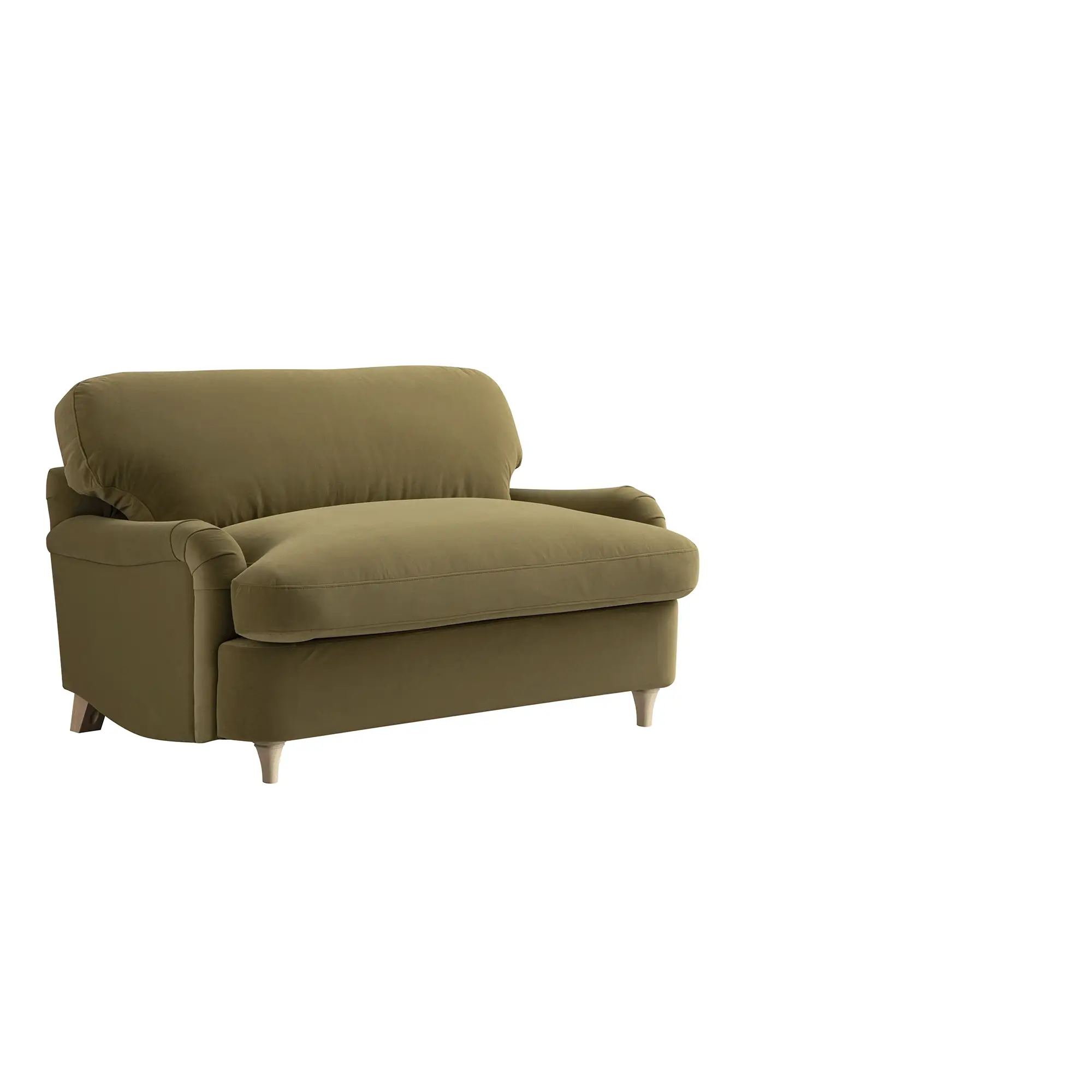 Daphnis Fudge Velvet Sofa Bed, Loveseat - Image 15