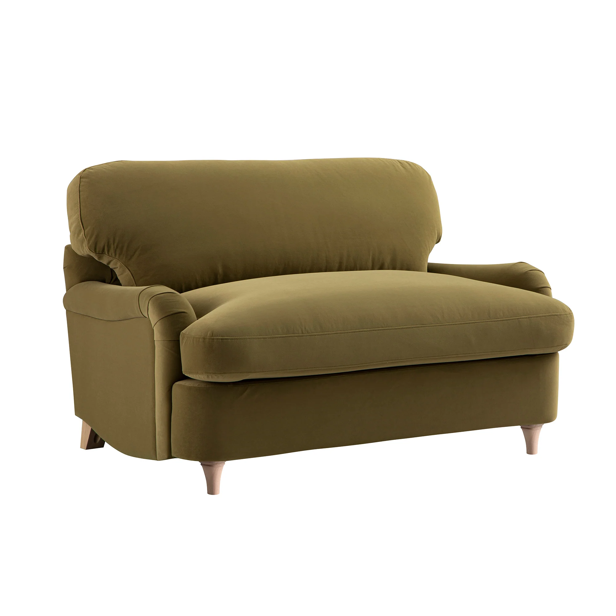Daphnis Fudge Velvet Sofa Bed, Loveseat - Image 16