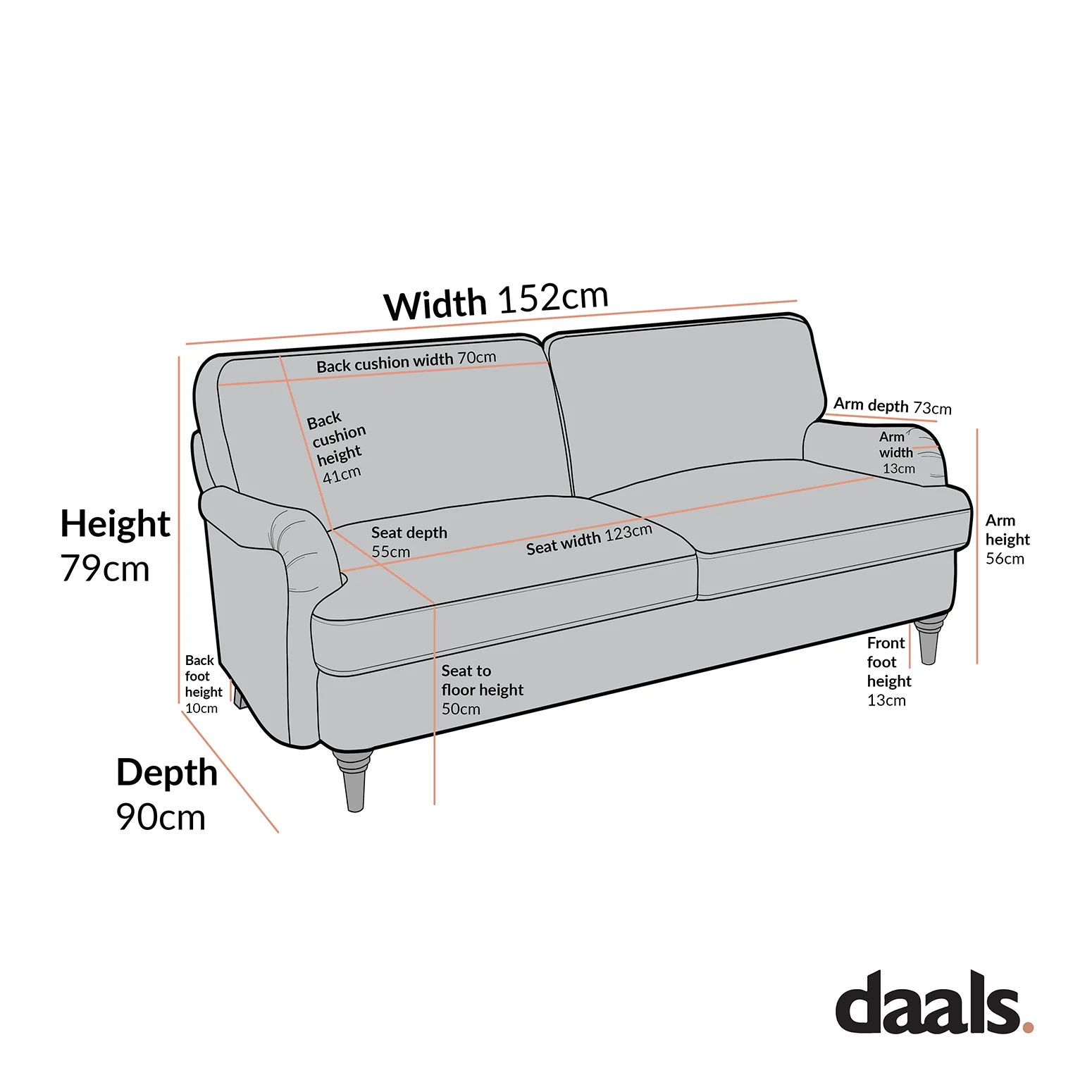 Daphnis Camel Velvet Sofa, 2-Seater - Image 6