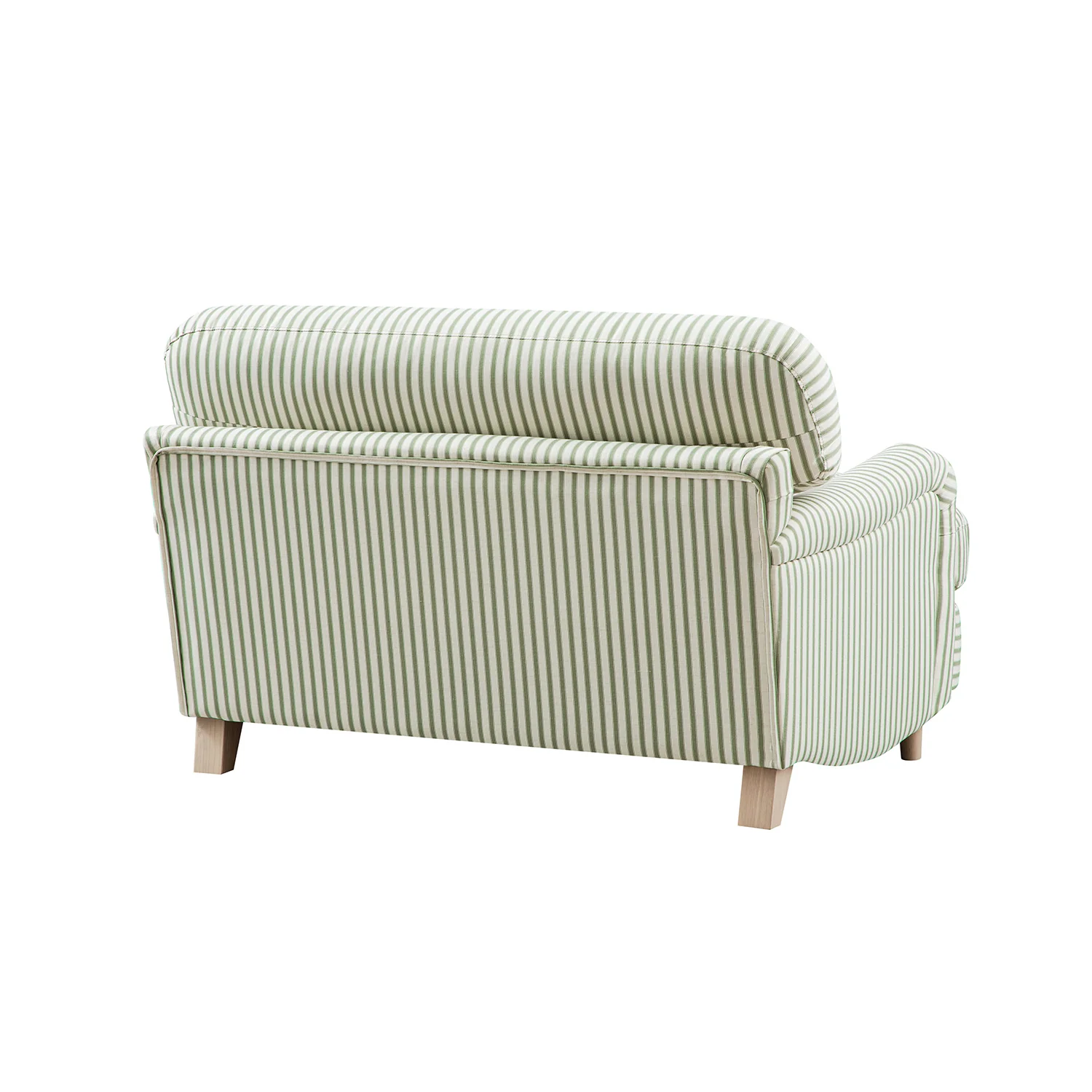 Daphnis Green Striped Linen Blend Sofa, Loveseat - Image 11