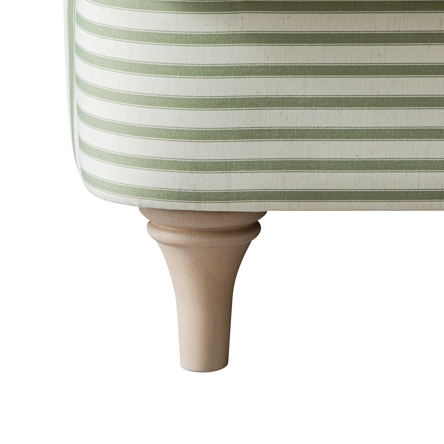 Daphnis Green Striped Linen Blend Sofa, Loveseat - Image 14