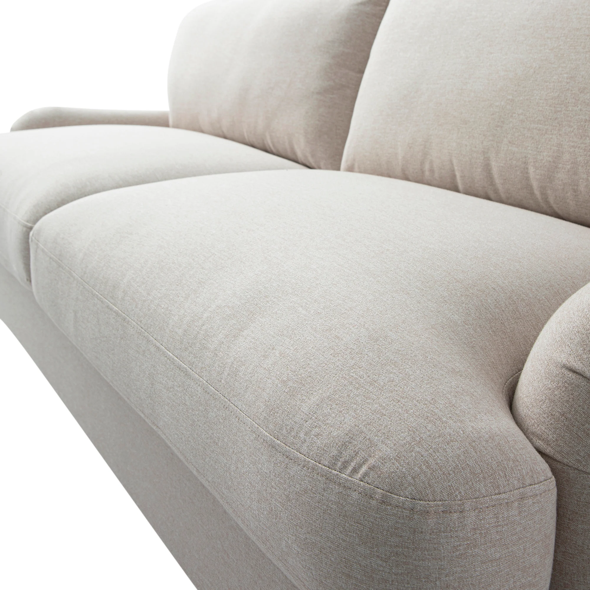 Daphnis Oatmeal Fabric Sofa Bed, Large 3-Seater - Image 19