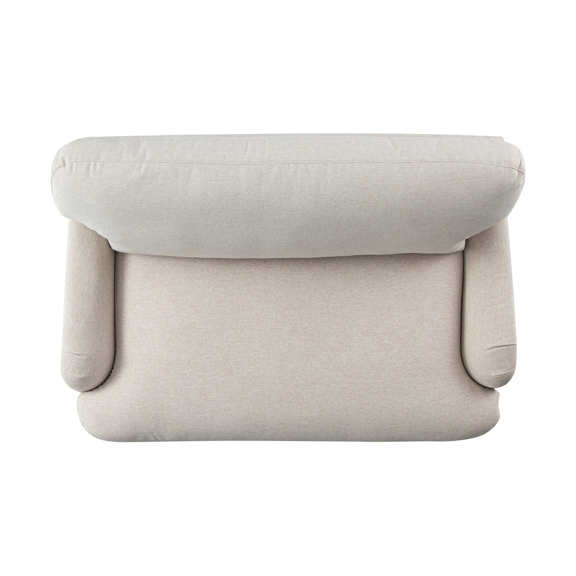 Daphnis Oatmeal Fabric Sofa Bed, Loveseat - Image 15