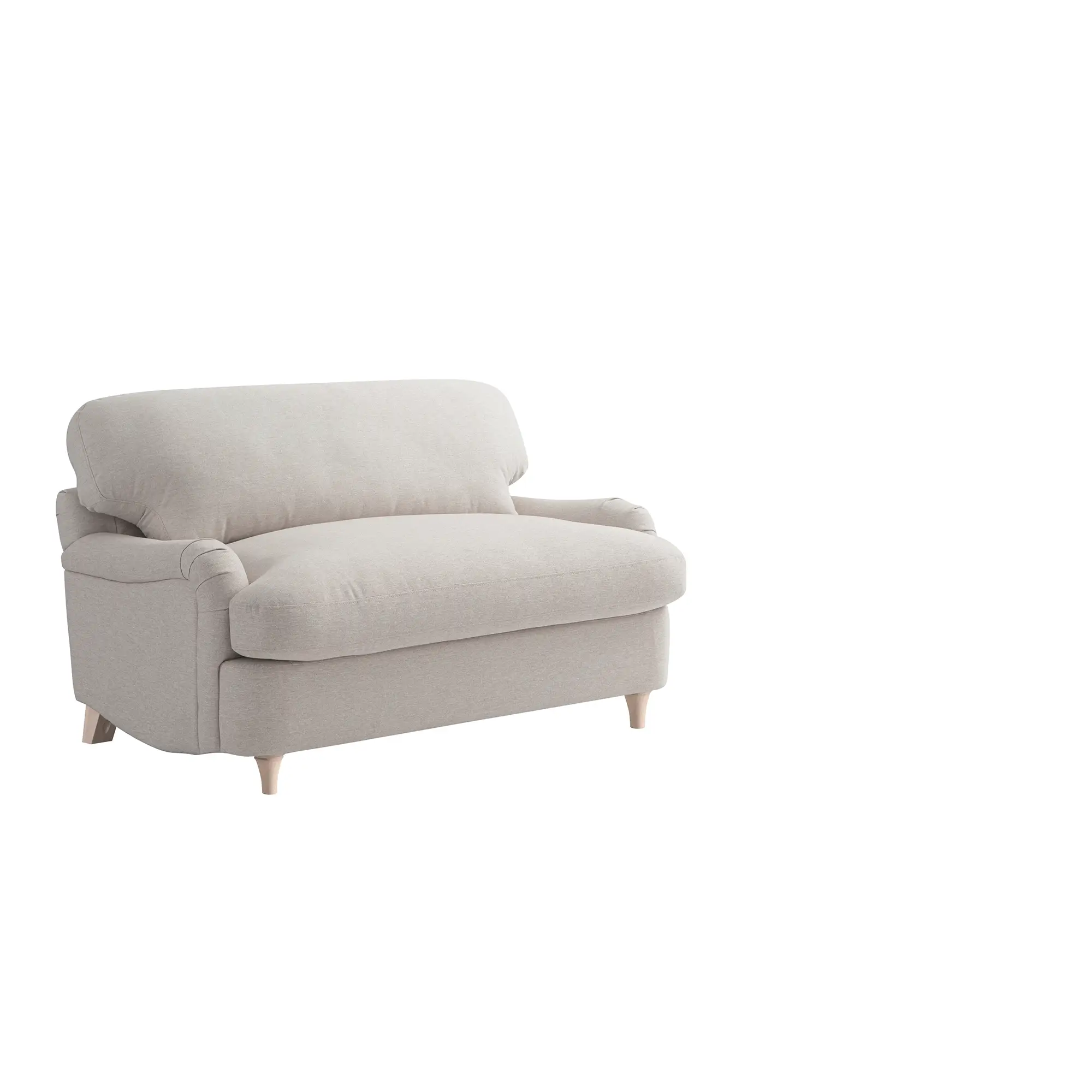 Daphnis Oatmeal Fabric Sofa Bed, Loveseat - Image 9