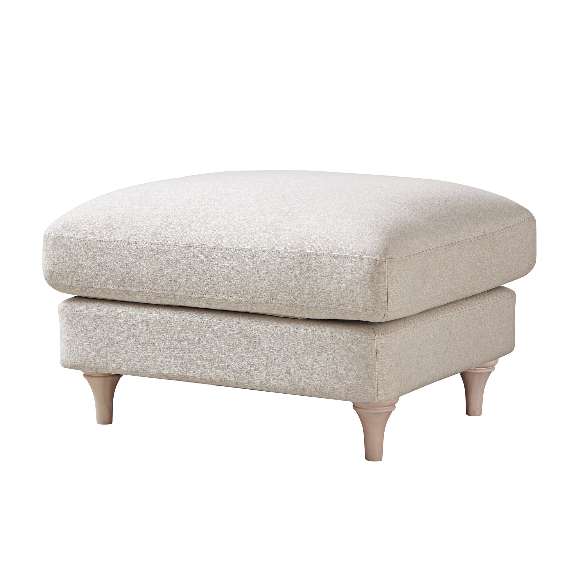 Daphnis Oatmeal Fabric Sofa, Footstool - Image 7