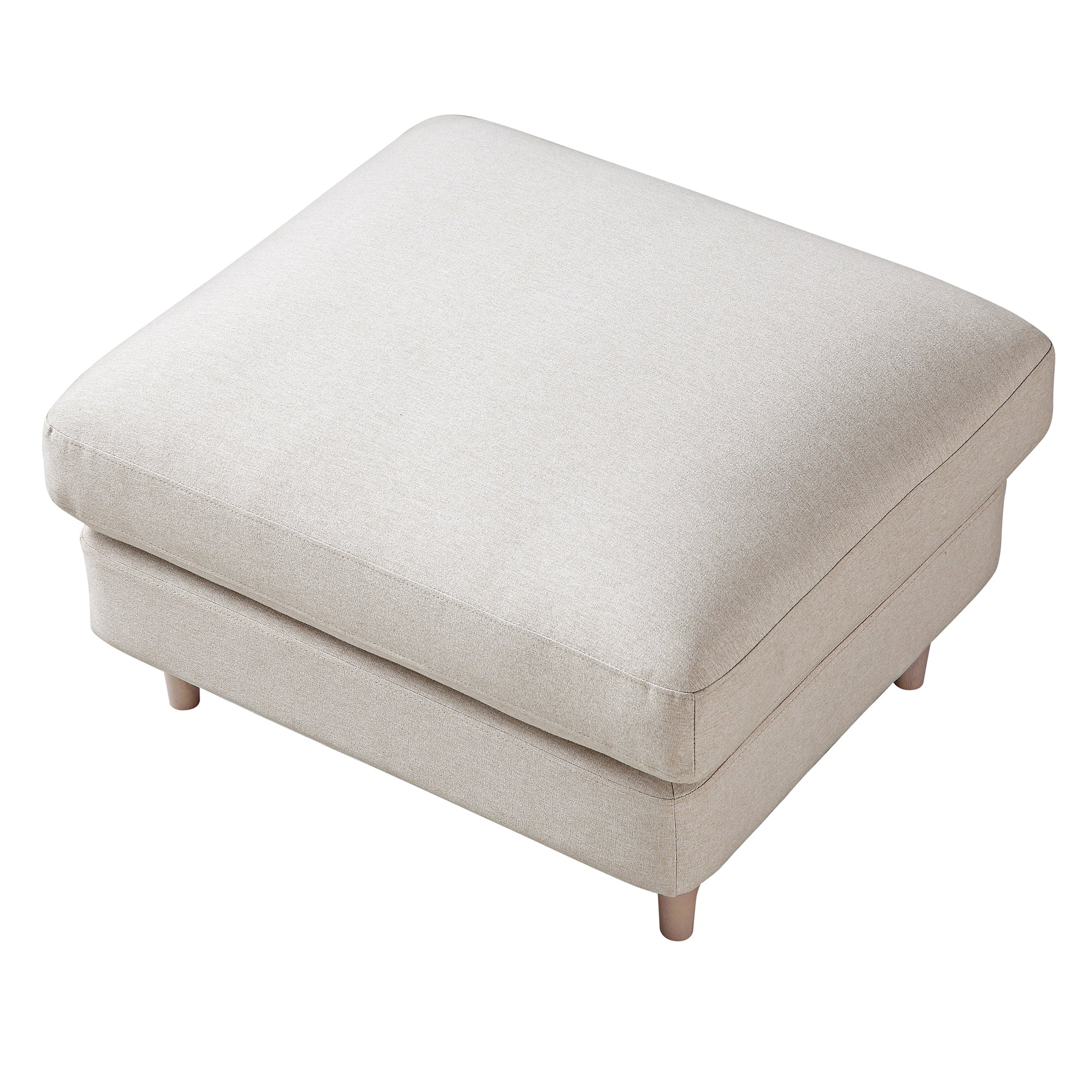 Daphnis Oatmeal Fabric Sofa, Footstool - Image 9