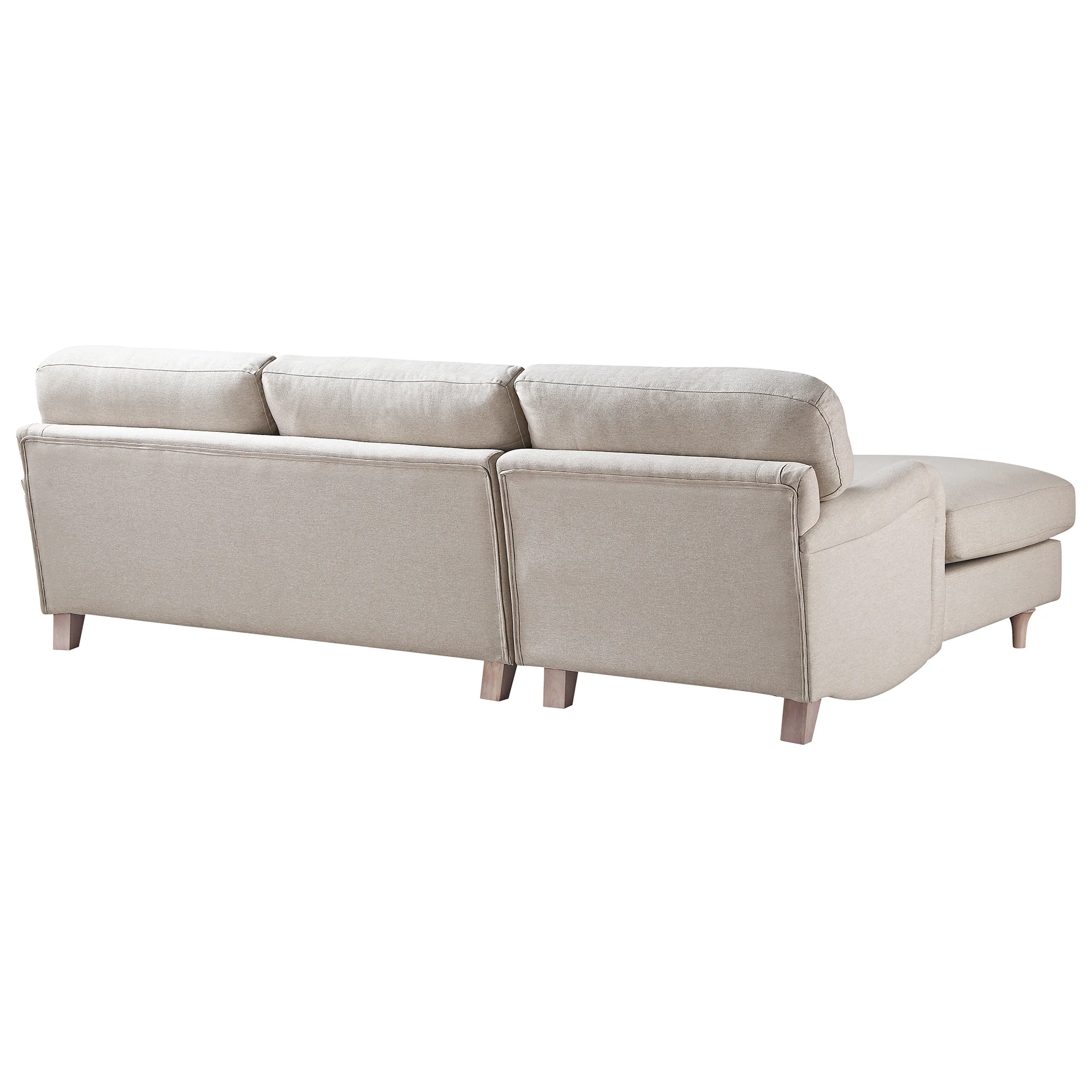 Daphnis Oatmeal Fabric Sofa, Grande Chaise Sofa Left Hand Facing - Image 11