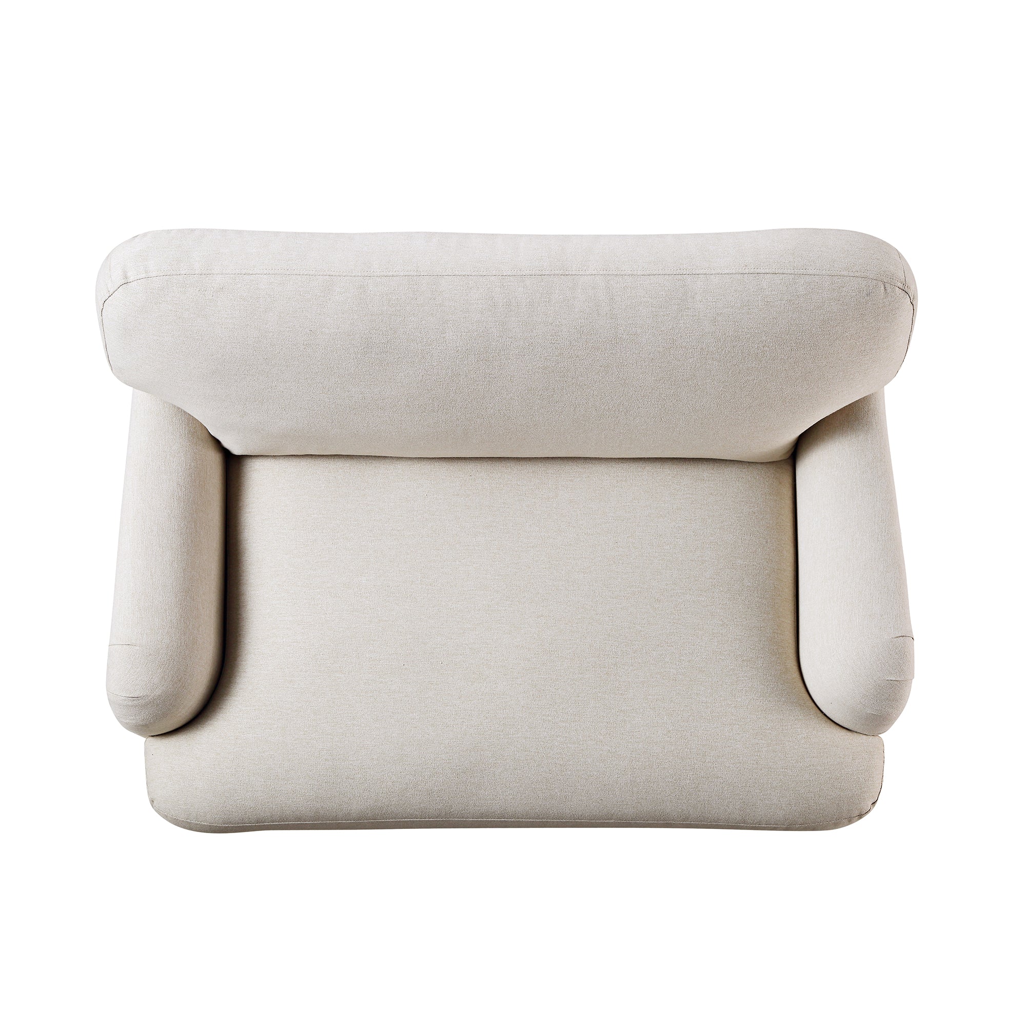Daphnis Oatmeal Fabric Sofa, Loveseat - Image 7