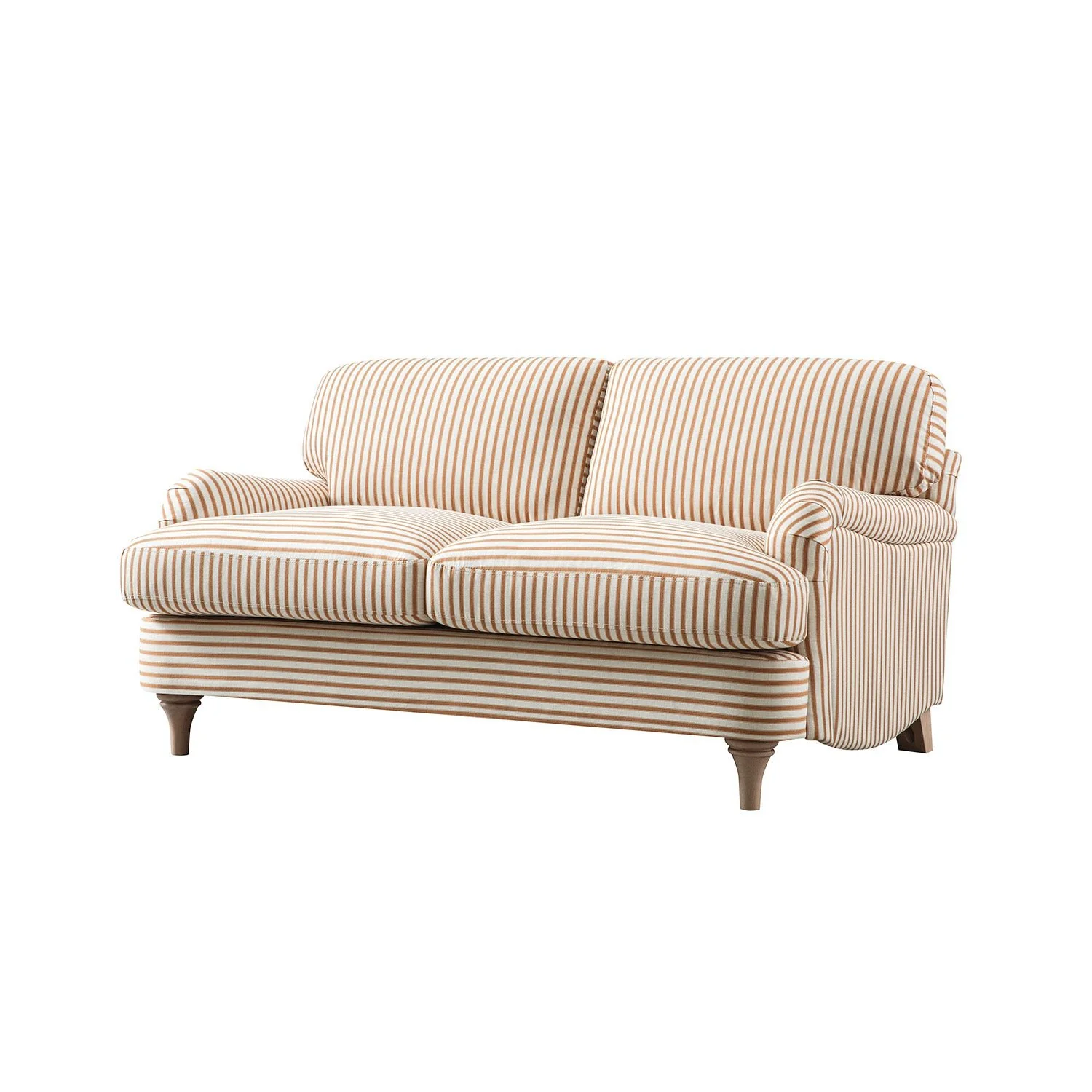 Daphnis Ochre Striped Linen Blend Sofa, 2-Seater - Image 7