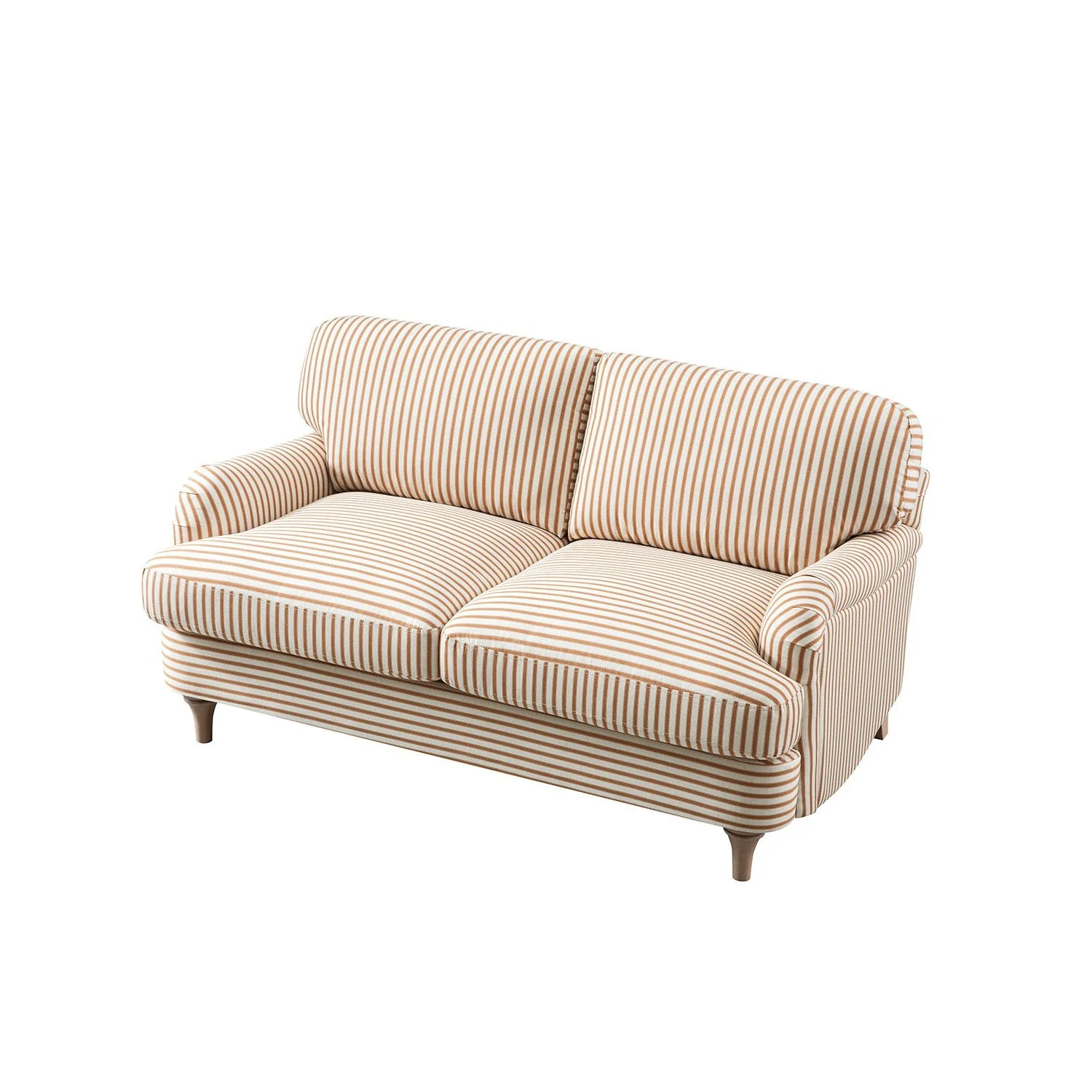 Daphnis Ochre Striped Linen Blend Sofa, 2-Seater - Image 9