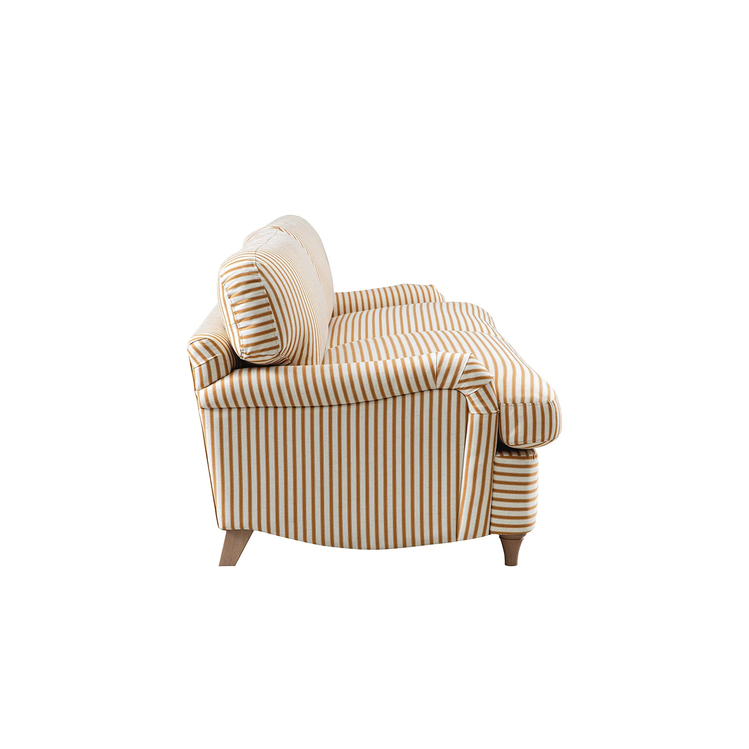 Daphnis Ochre Striped Linen Blend Sofa Bed, Large 3-Seater - Image 16