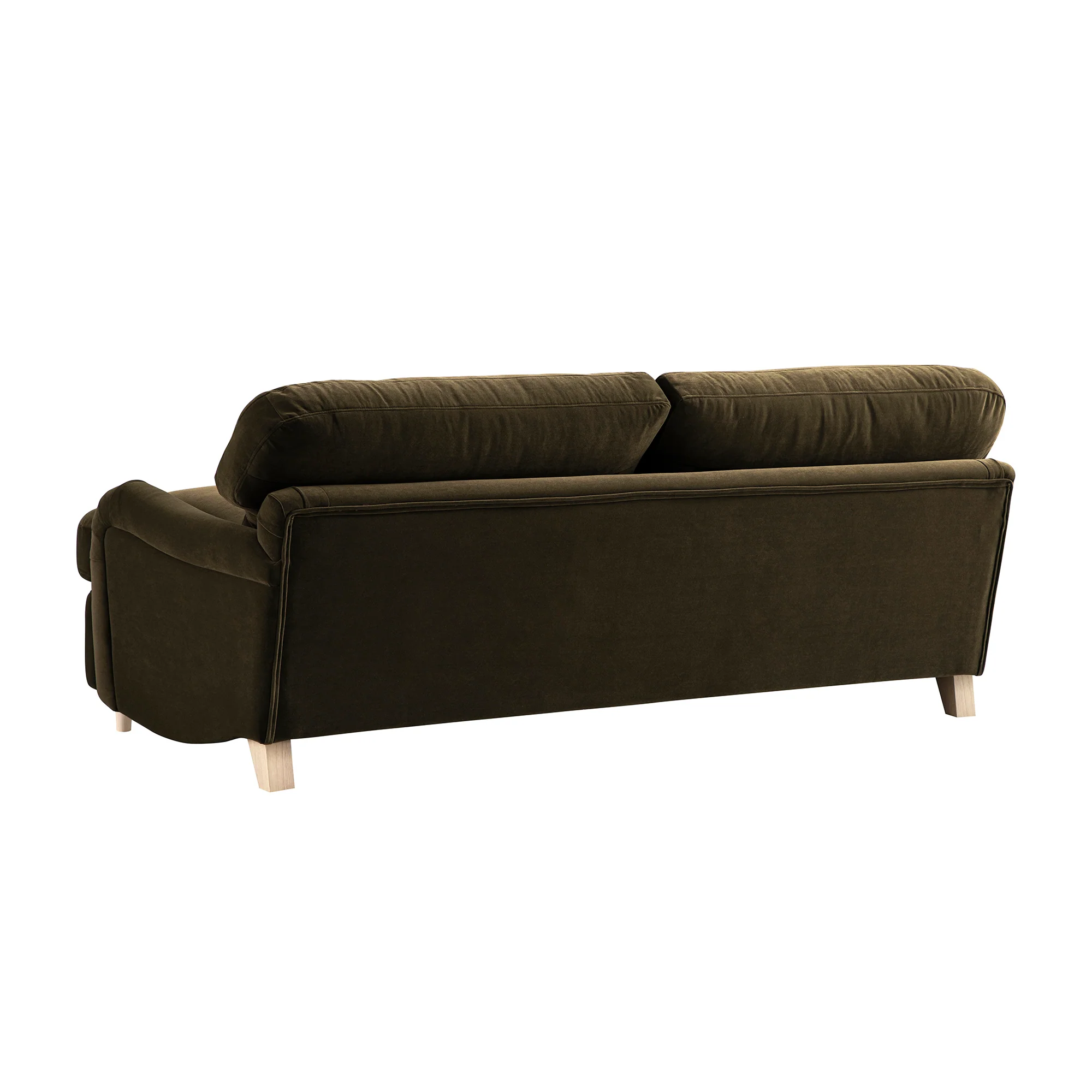 Daphnis Seaweed Velvet Sofa Bed, Large 3-Seater - Image 19