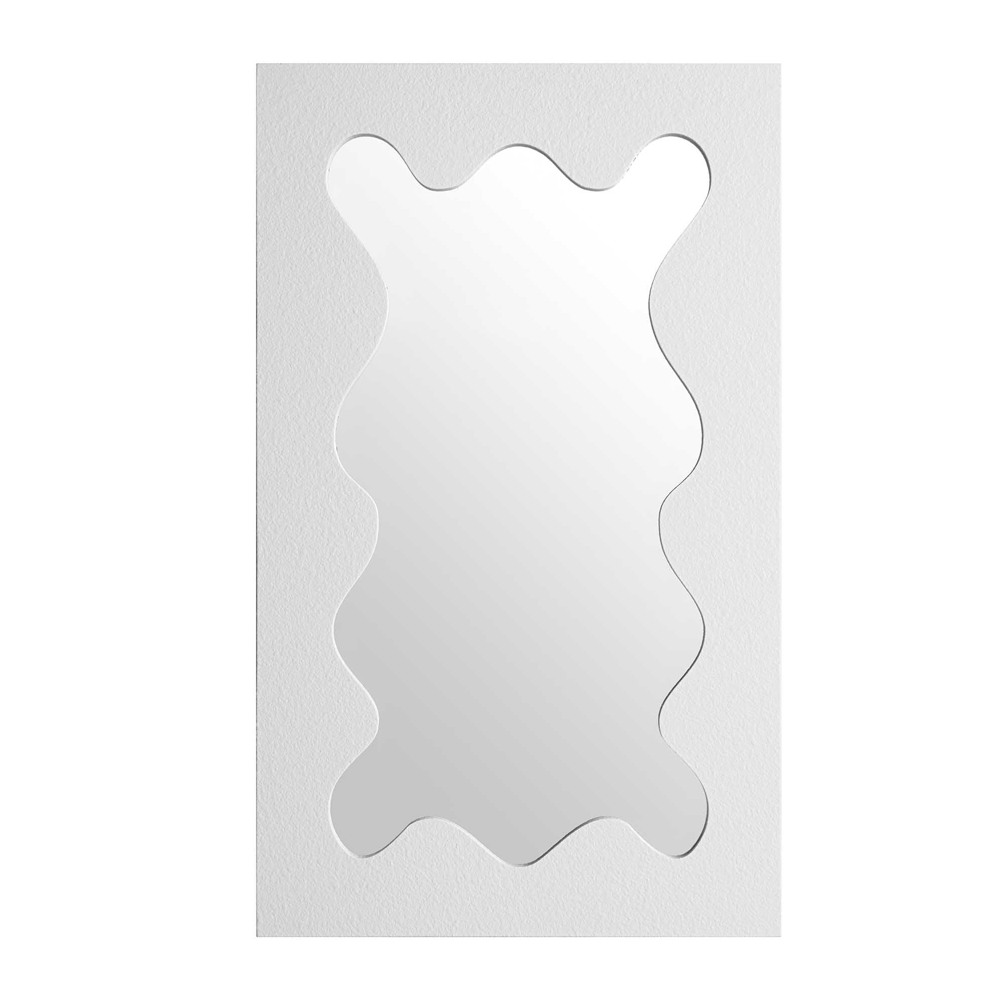Destin Wave Mirror 100 x 60 cm, White Matte - Image 4