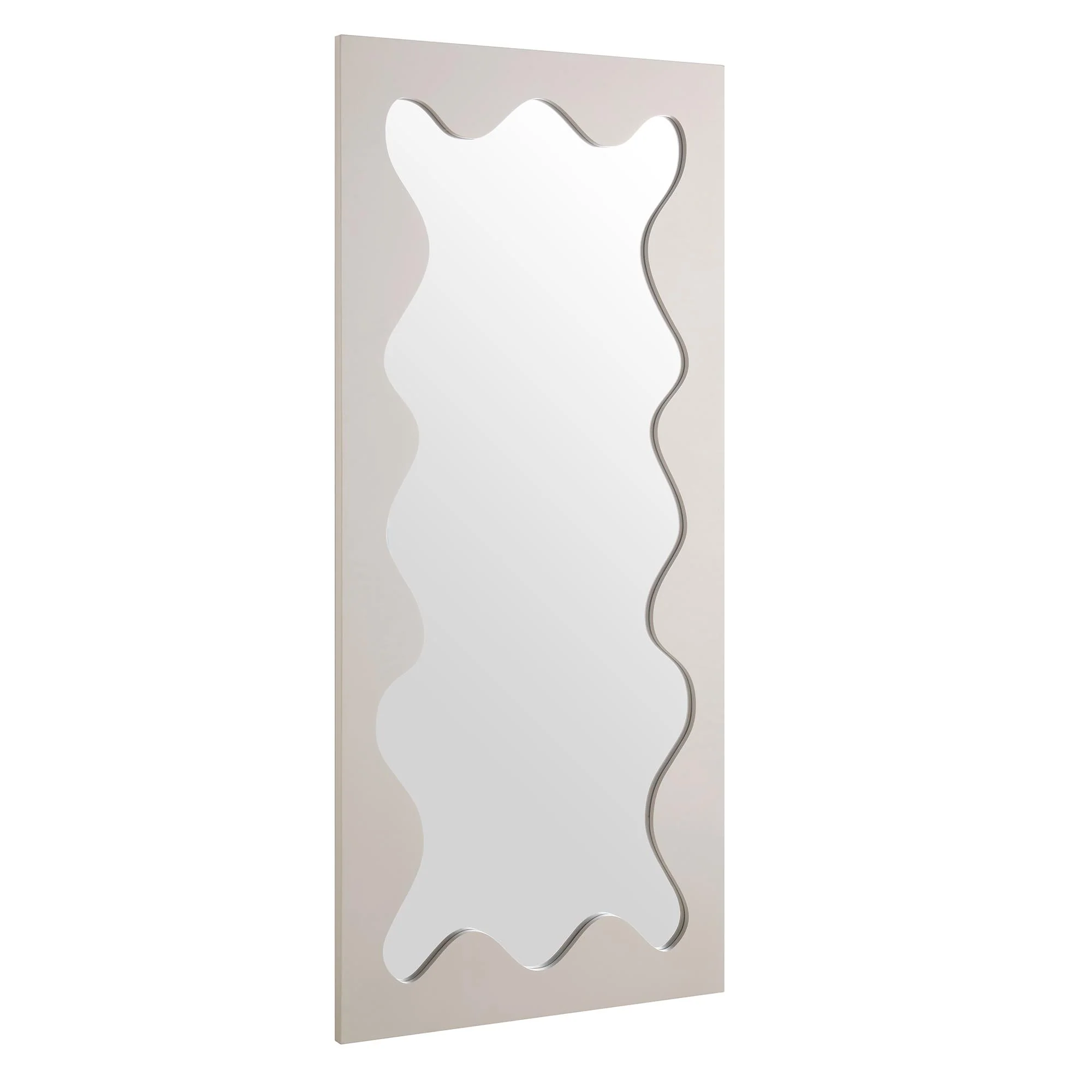 Destin Wave Mirror 160 x 70 cm, Taupe Gloss - Image 6
