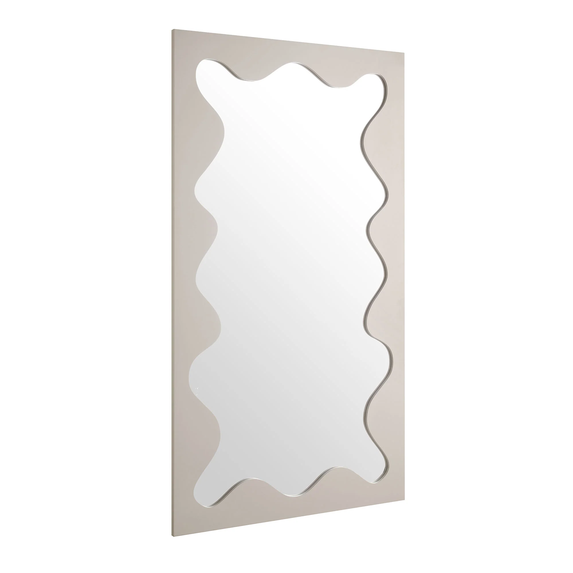 Destin Wave Mirror 180 x 100 cm, Taupe Gloss - Image 4