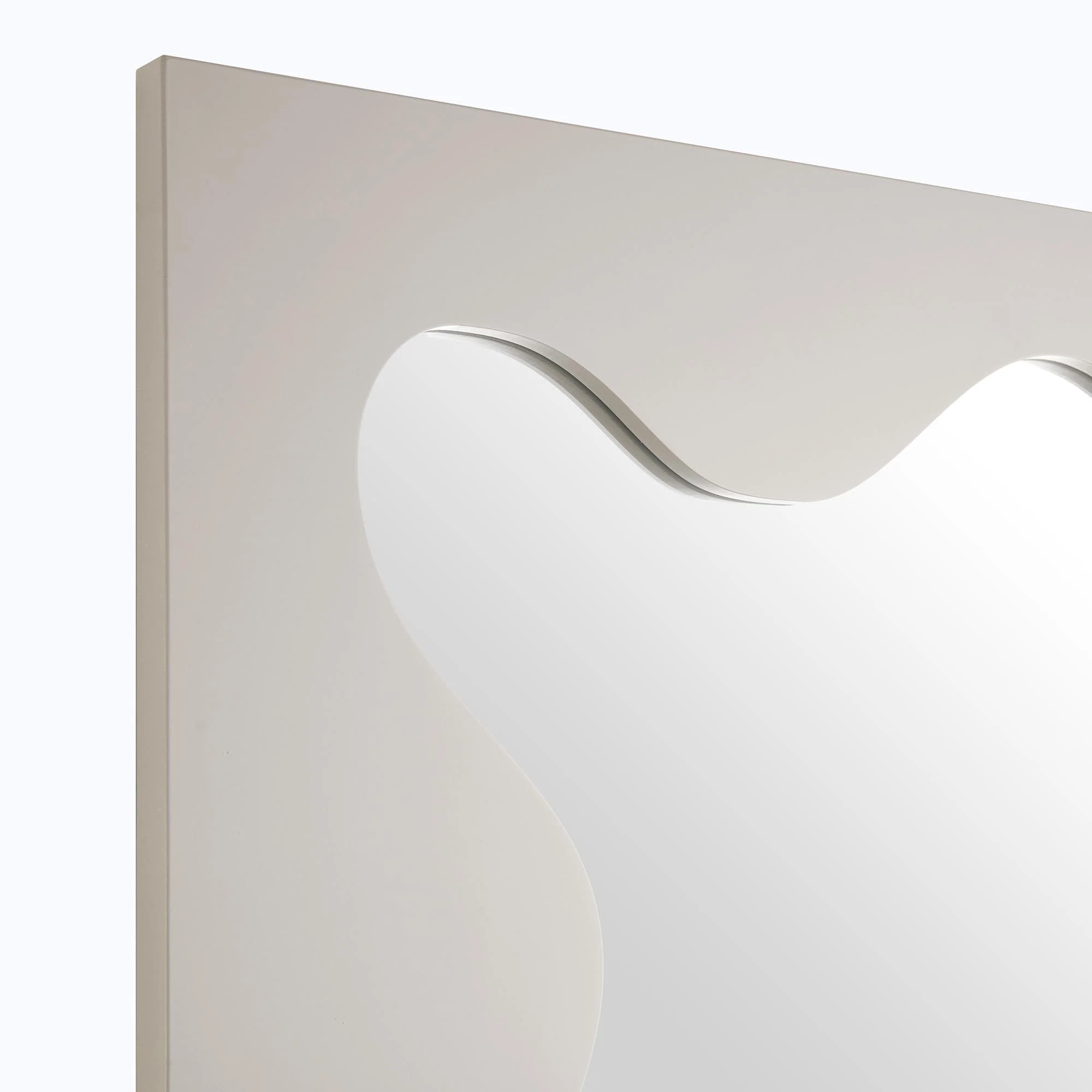 Destin Wave Mirror 180 x 100 cm, Taupe Gloss - Image 6
