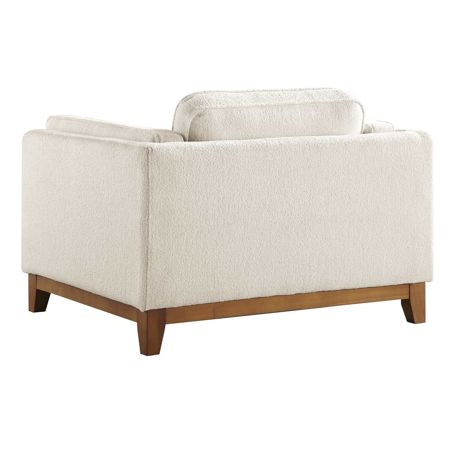 Dipley Beige Boucle Fabric Sofa, 1-Seater - Image 12