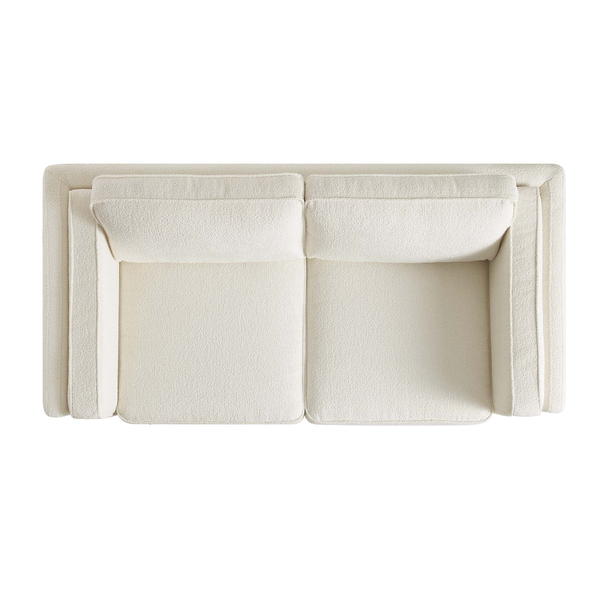Dipley Beige Boucle Fabric Sofa, 2-Seater - Image 7