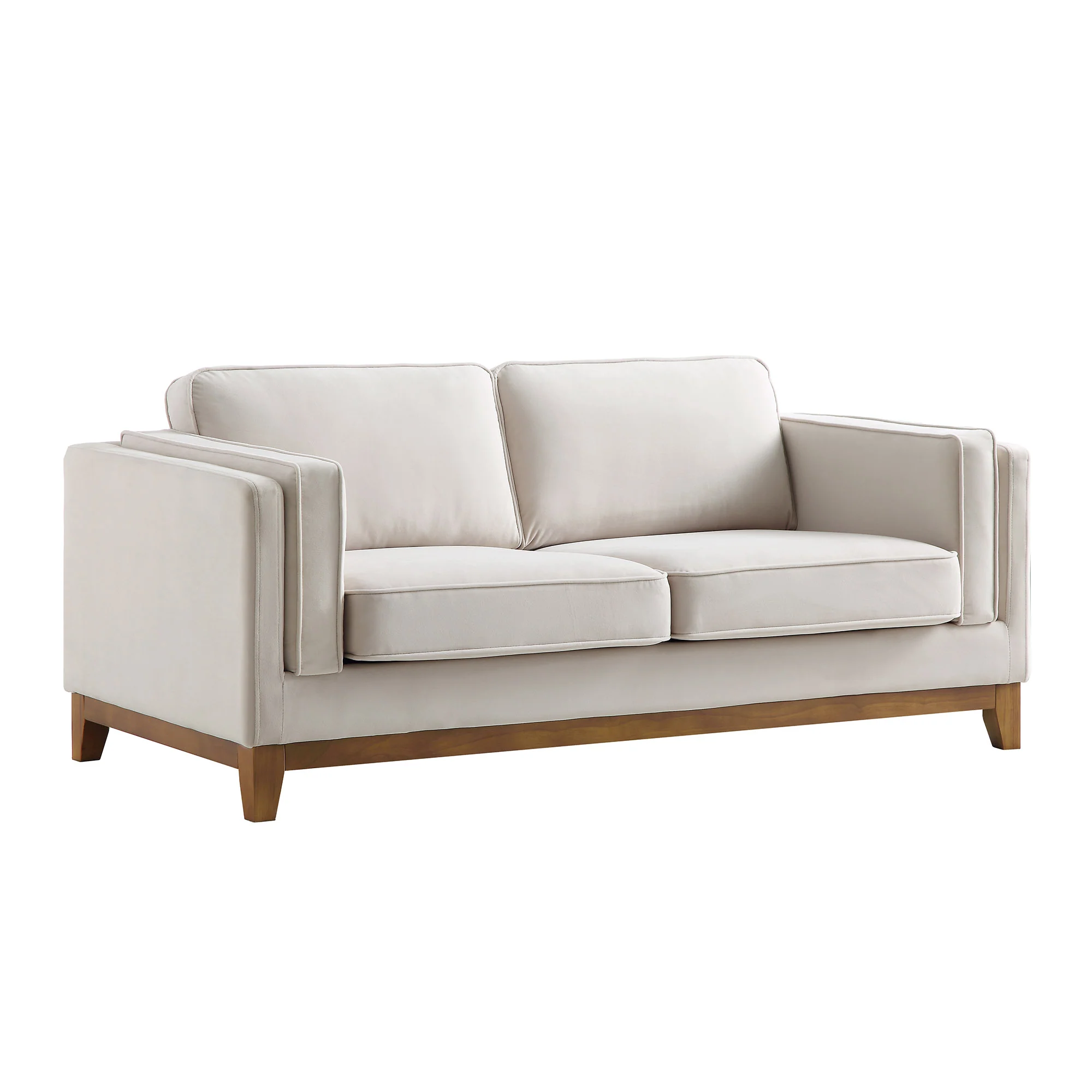 Dipley Champagne Velvet Sofa, 2-Seater - Image 5