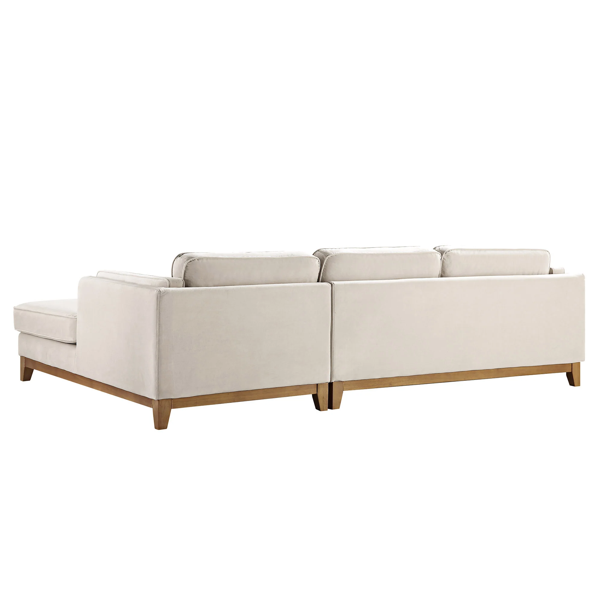 Dipley Champagne Velvet Sofa, Grande Chaise Sofa Right Hand Facing - Image 11