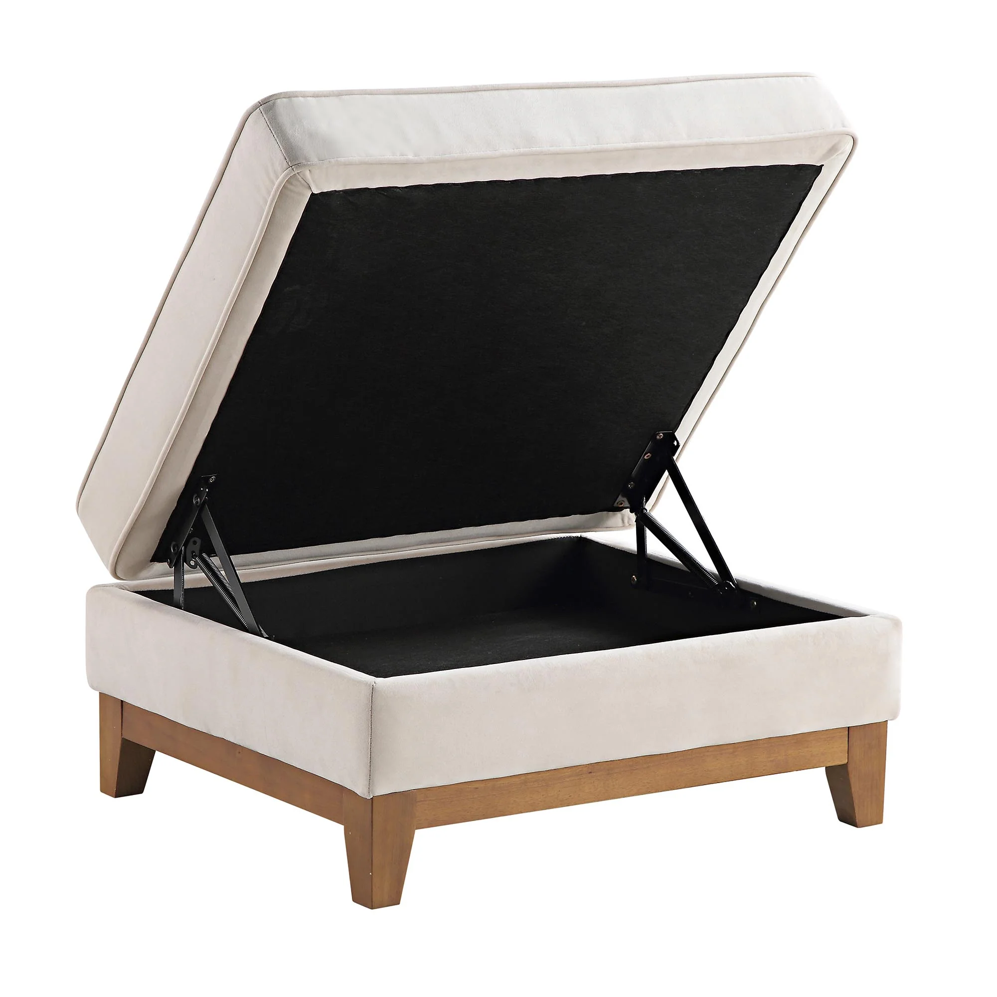 Dipley Champagne Velvet Storage Footstool - Image 9