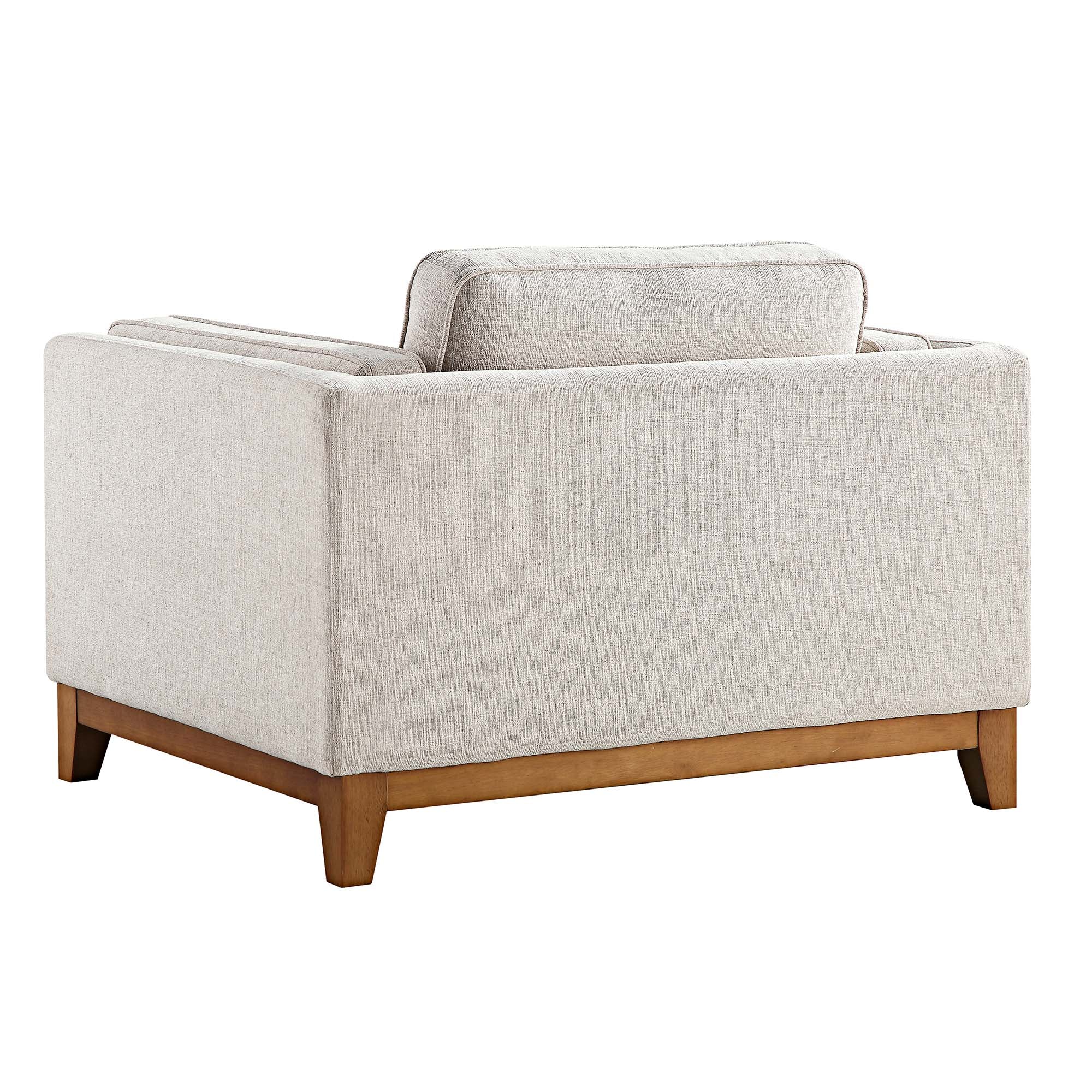 Dipley Oatmeal Fabric Sofa, 1-Seater - Image 11