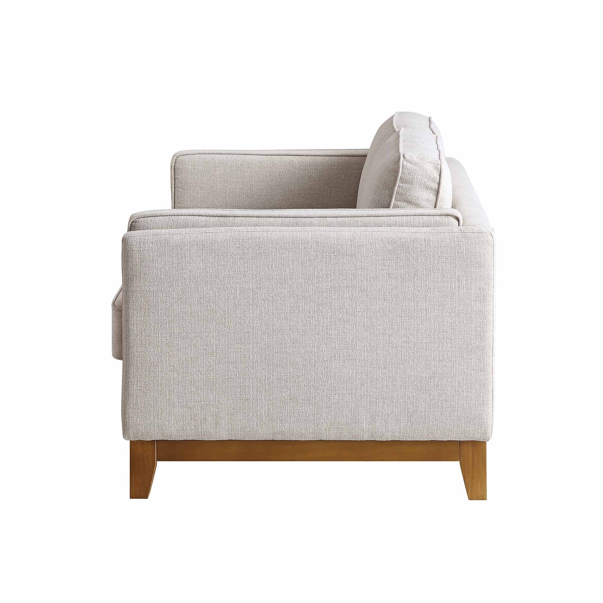 Dipley Oatmeal Fabric Sofa, 2-Seater - Image 8