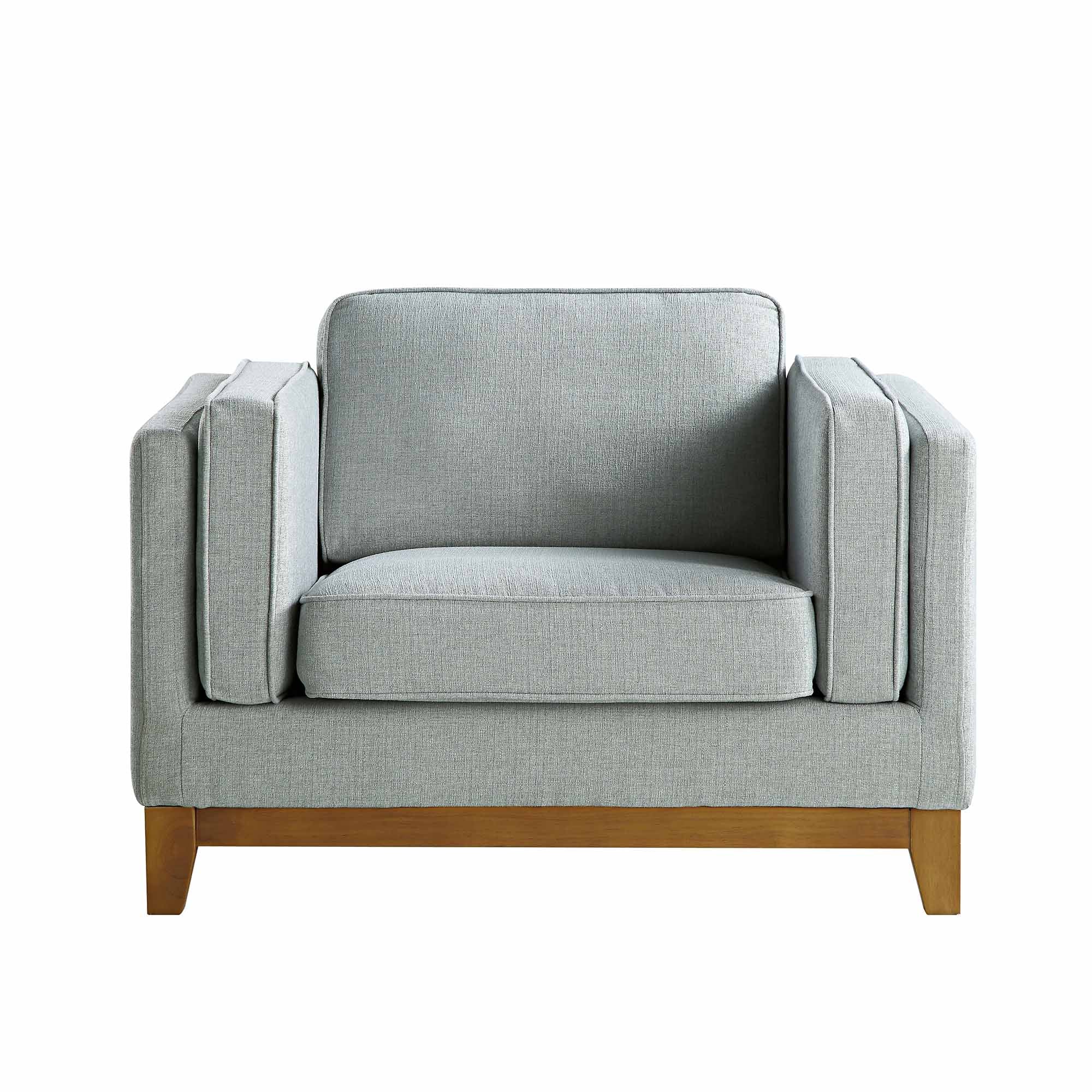 Dipley Sage Fabric Sofa, 1-Seater - Image 5