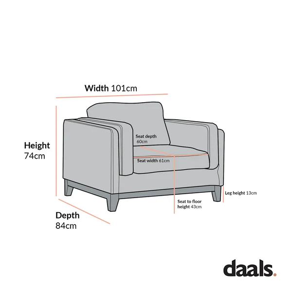 Dipley Sage Fabric Sofa, 1-Seater - Image 7