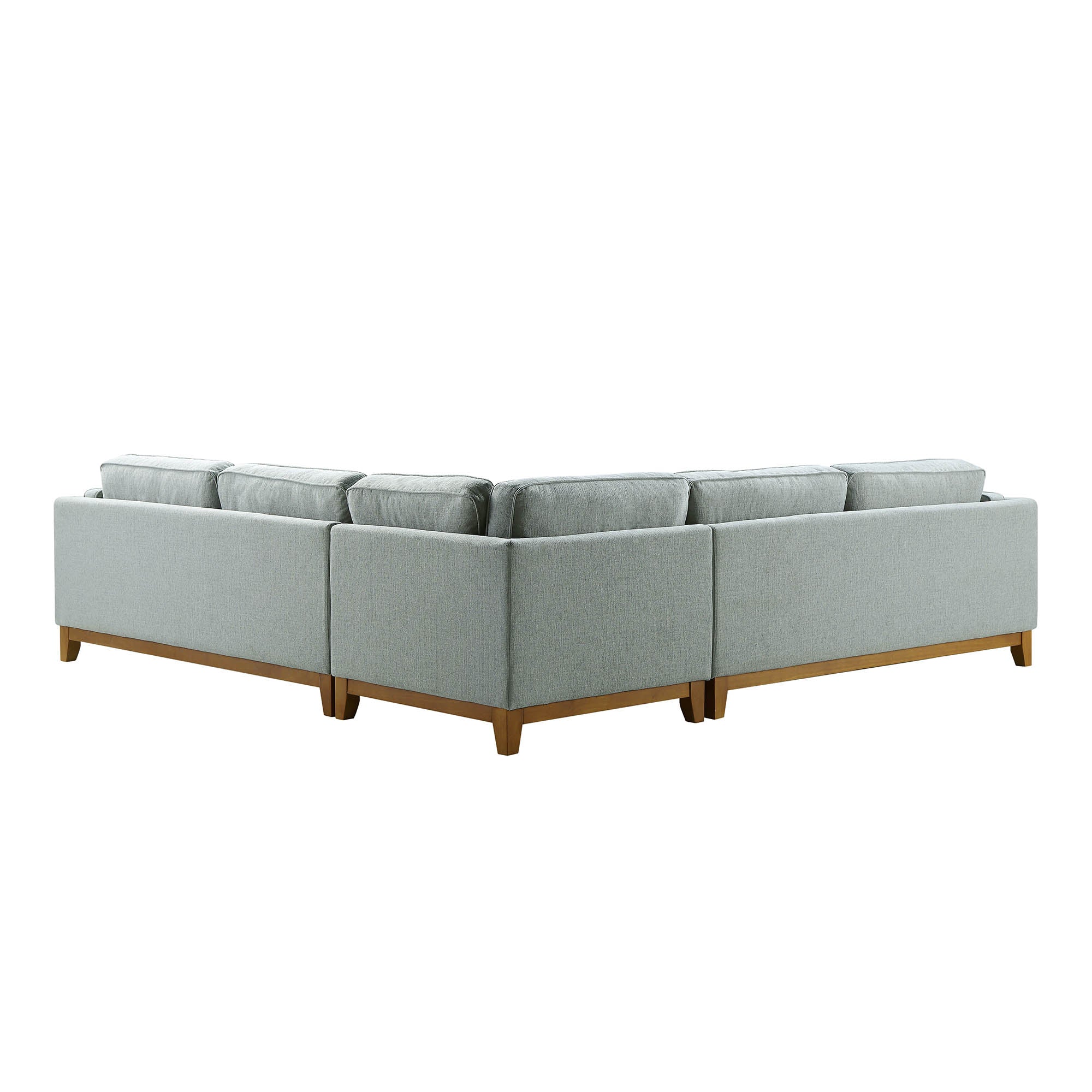 Dipley Sage Woven Fabric Grande Corner Sofa - Image 11