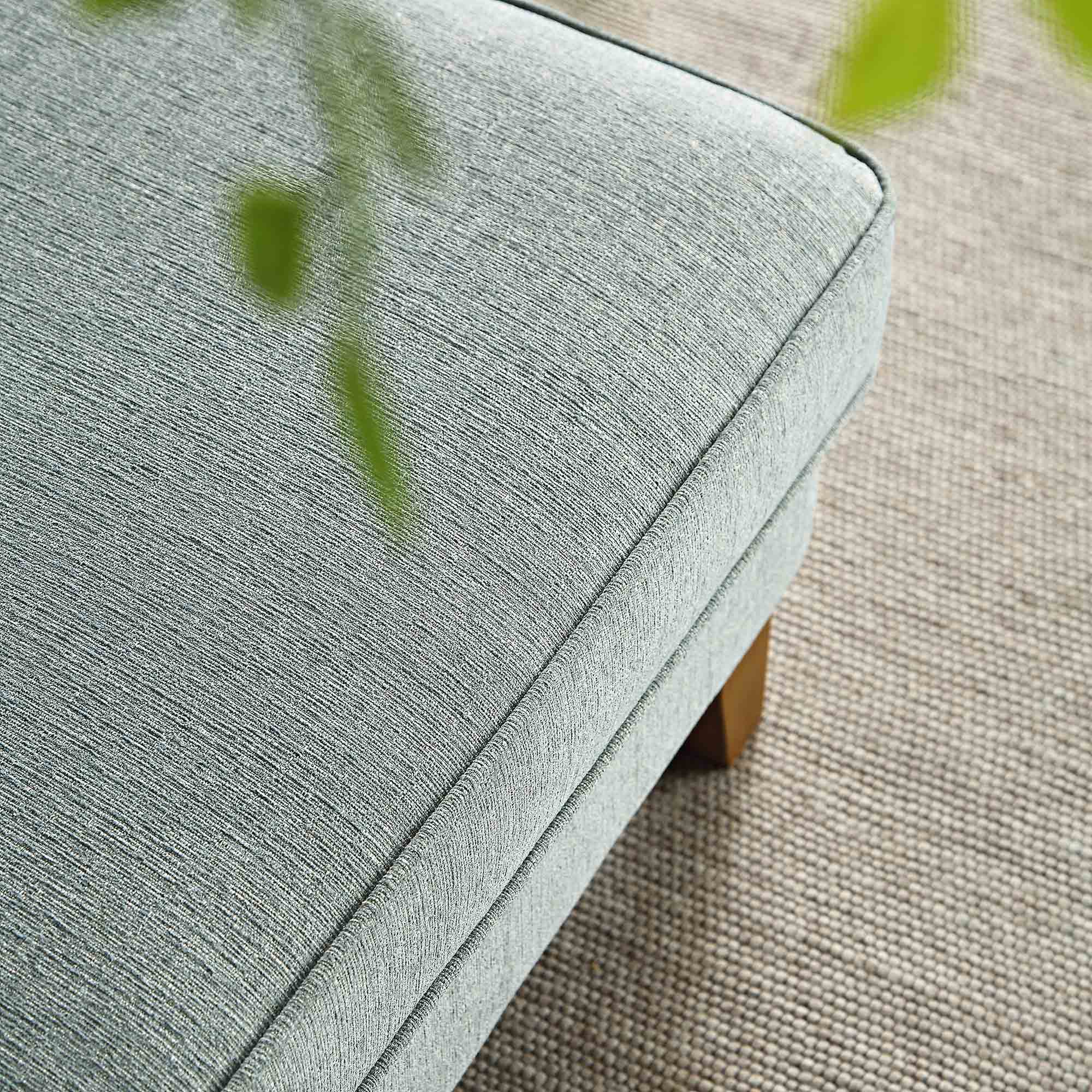 Dipley Sage Woven Fabric Storage Footstool - Image 5
