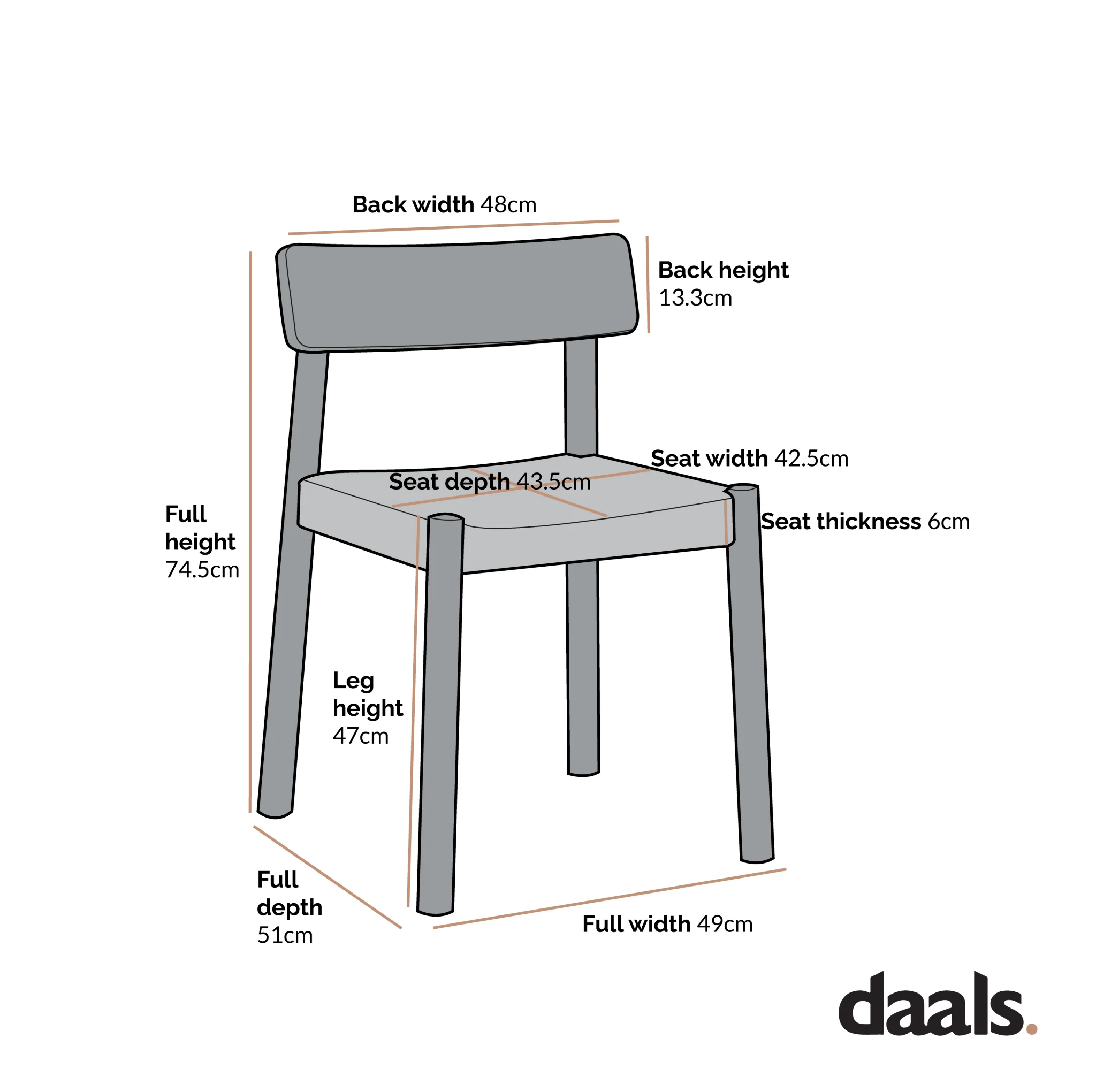 Ditton Set of 2 Elm Wood and Jute Dining Chairs, Black - Image 4