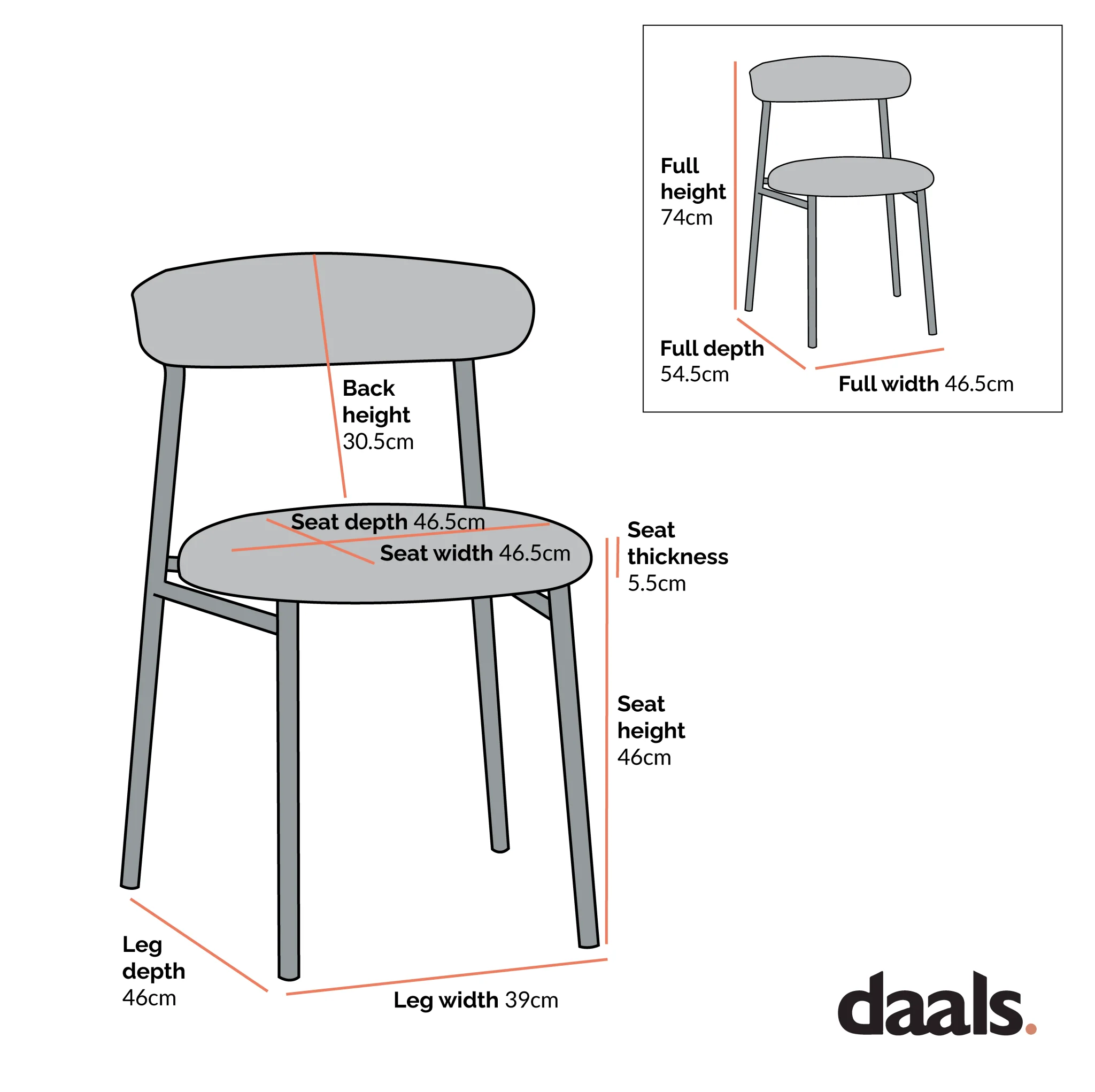 Donna Set of 2 Light Grey Boucle Dining Chairs - Image 4