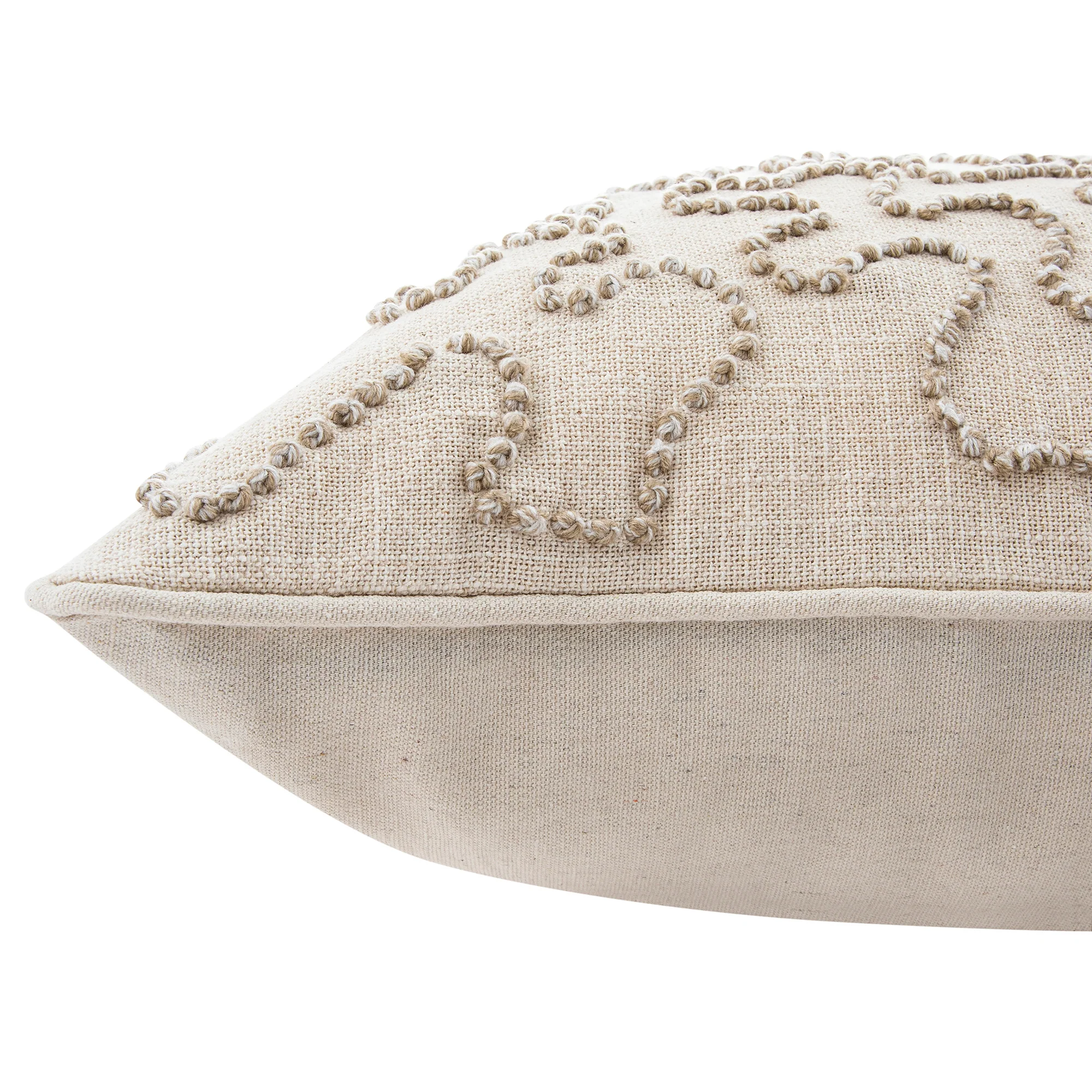 Dulcie Cream Wool French Knot Cushion - Image 4