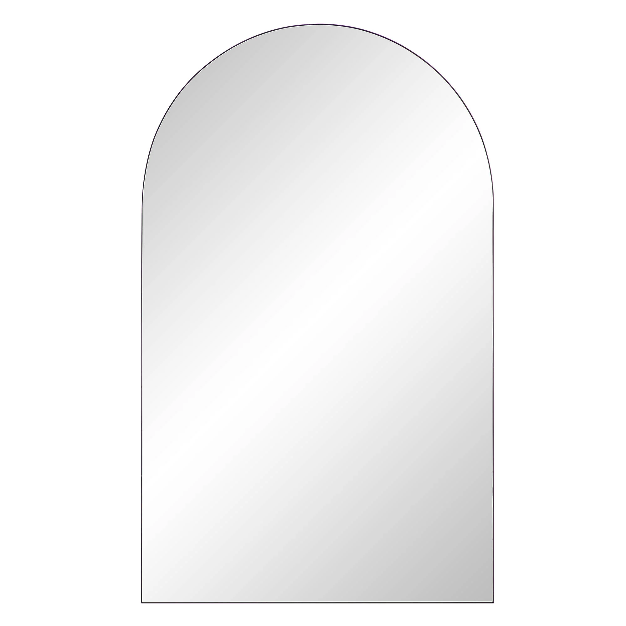 Eden Arched Full Length Metal Frame Mirror 180 x 110 cm, Black - Image 3