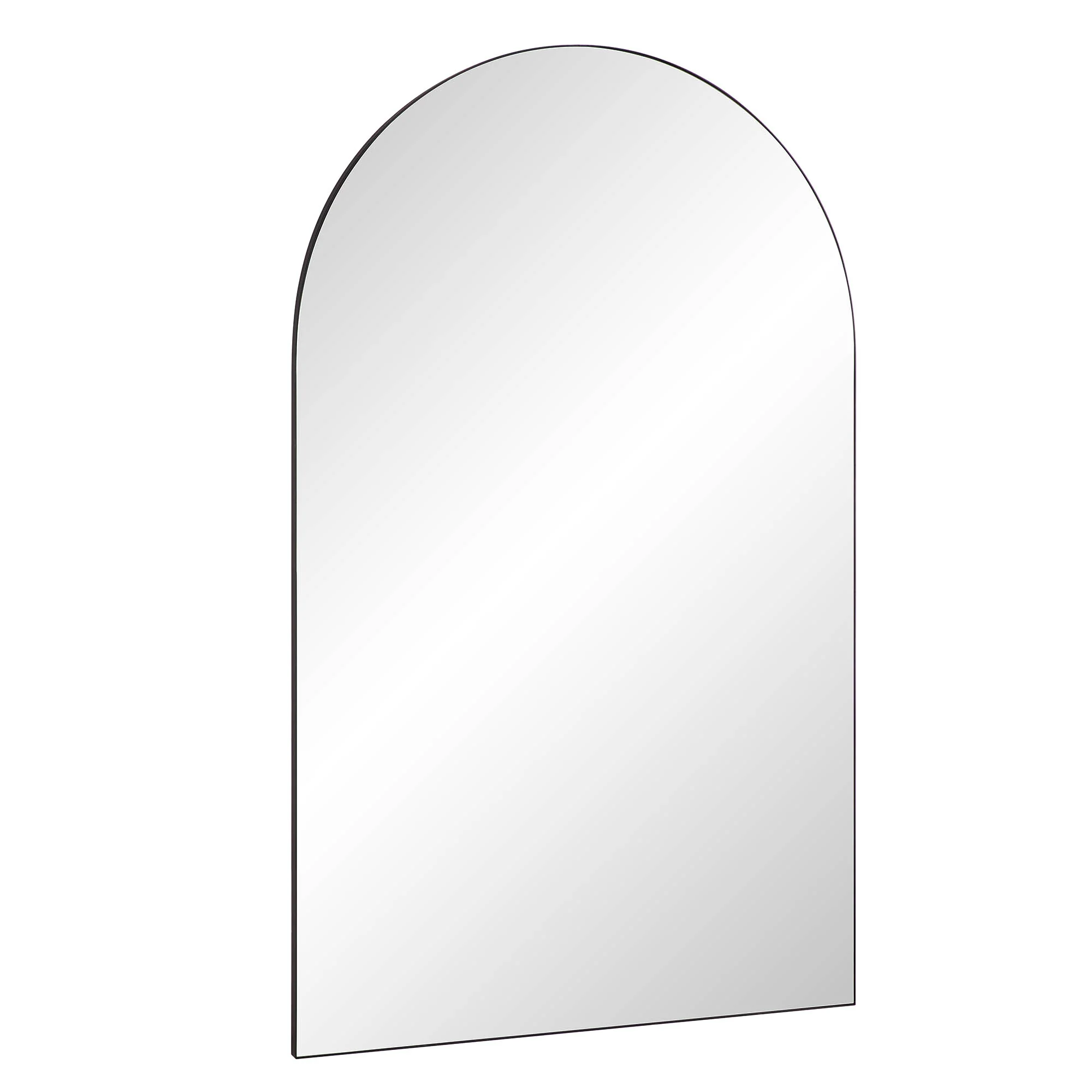 Eden Arched Full Length Metal Frame Mirror 180 x 110 cm, Black - Image 4
