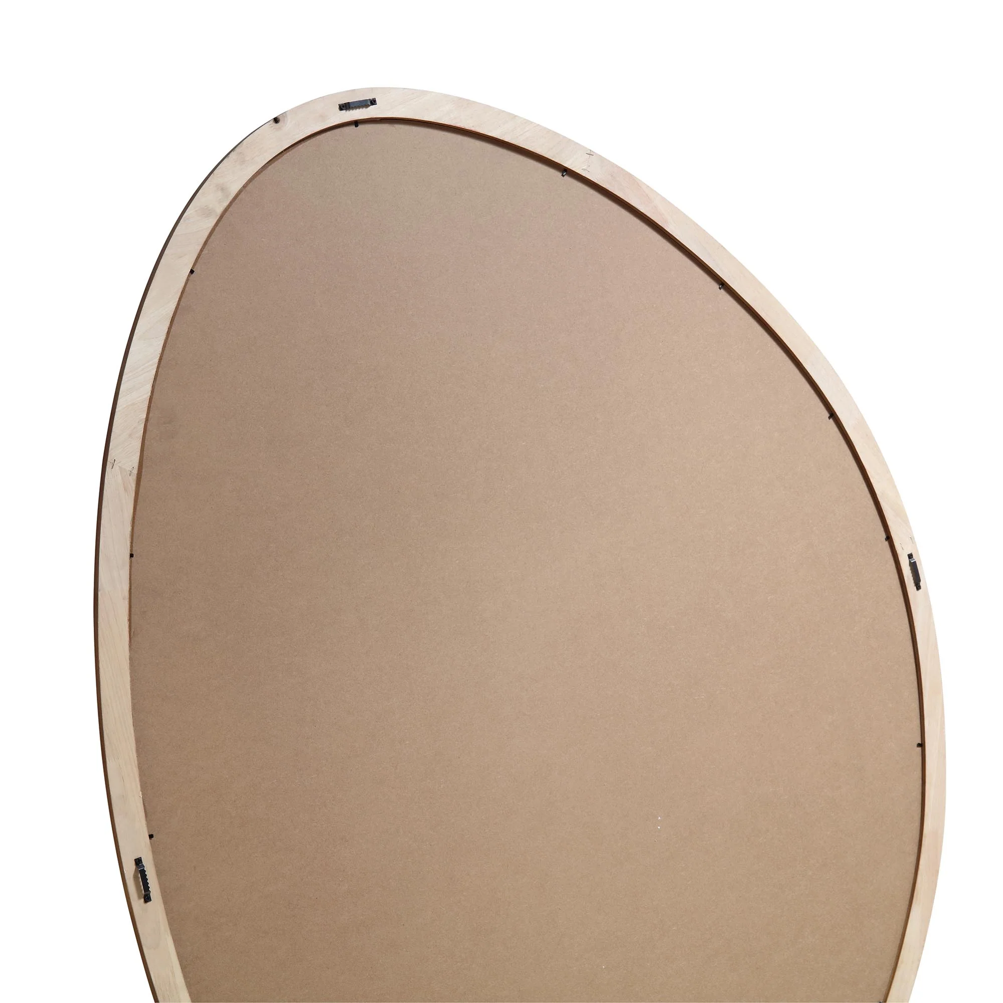 Edo Irregular Pebble Large Wooden Mirror 160 x 120 cm, Walnut - Image 8