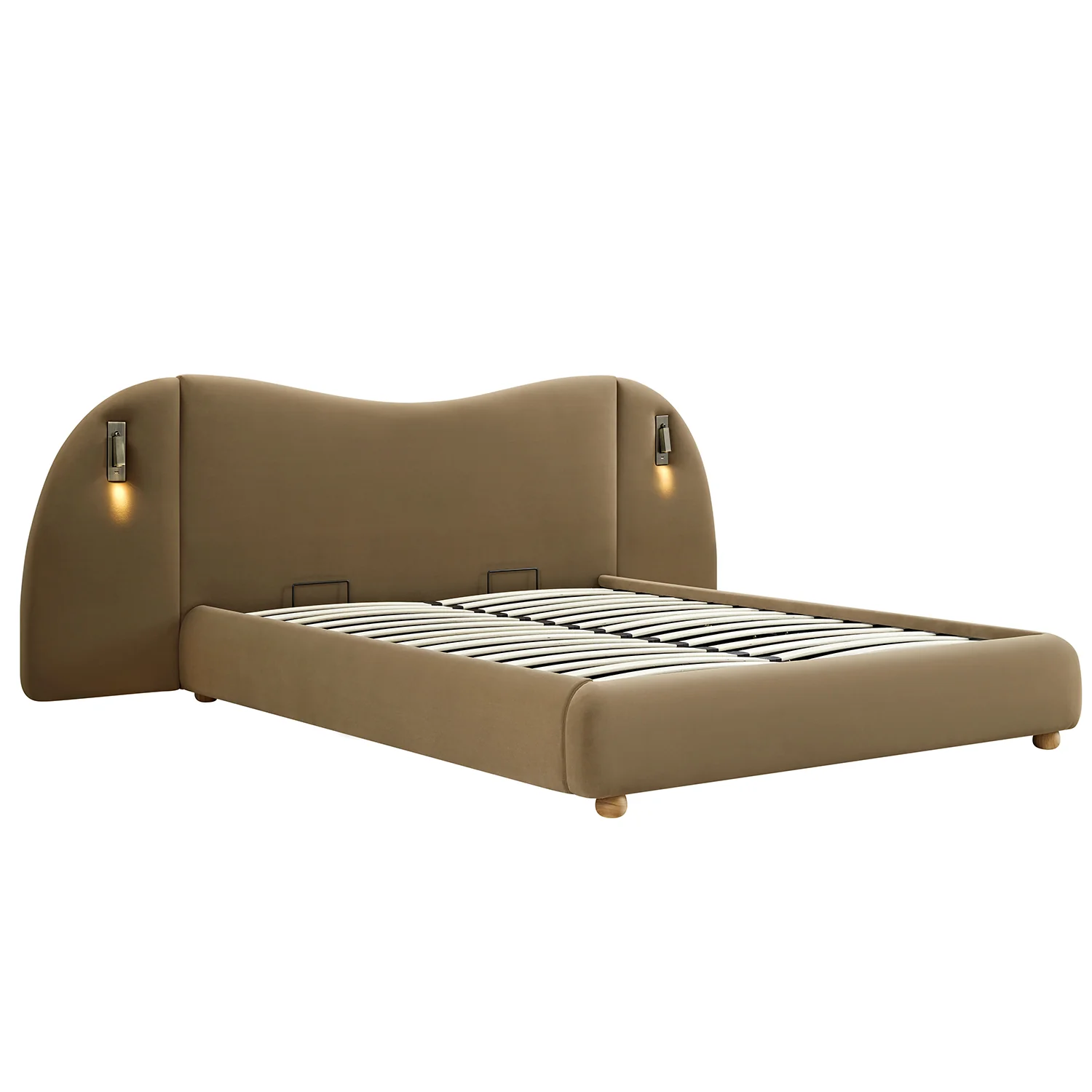 Egerie Extended Headboard Ottoman Storage Bed, Hazel Velvet - Image 11