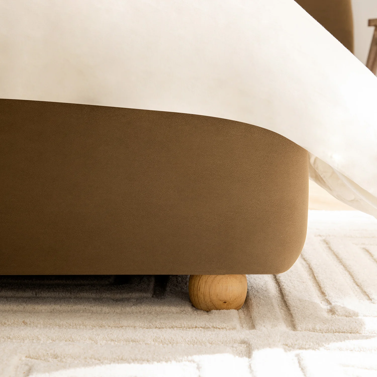 Egerie Extended Headboard Ottoman Storage Bed, Hazel Velvet - Image 9