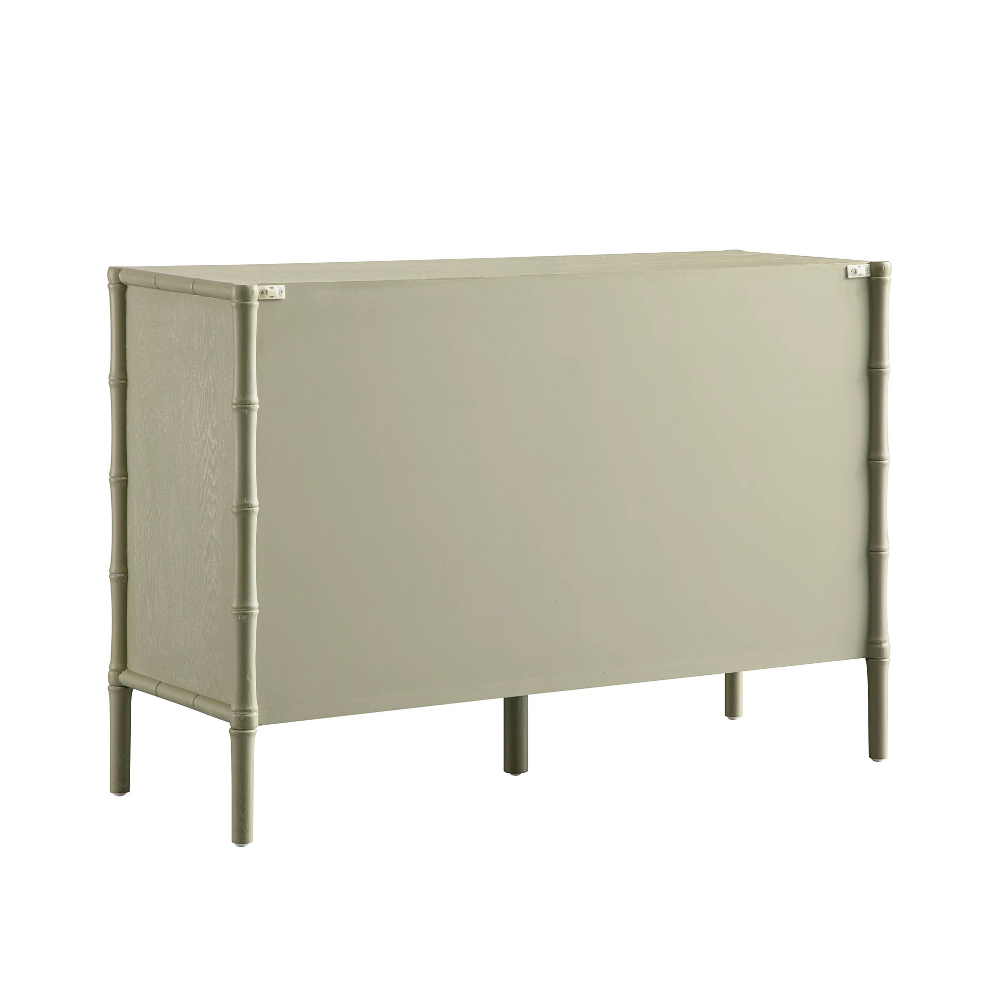 Elstowe Faux Bamboo 6-Drawer Chest, Sage Green - Image 11