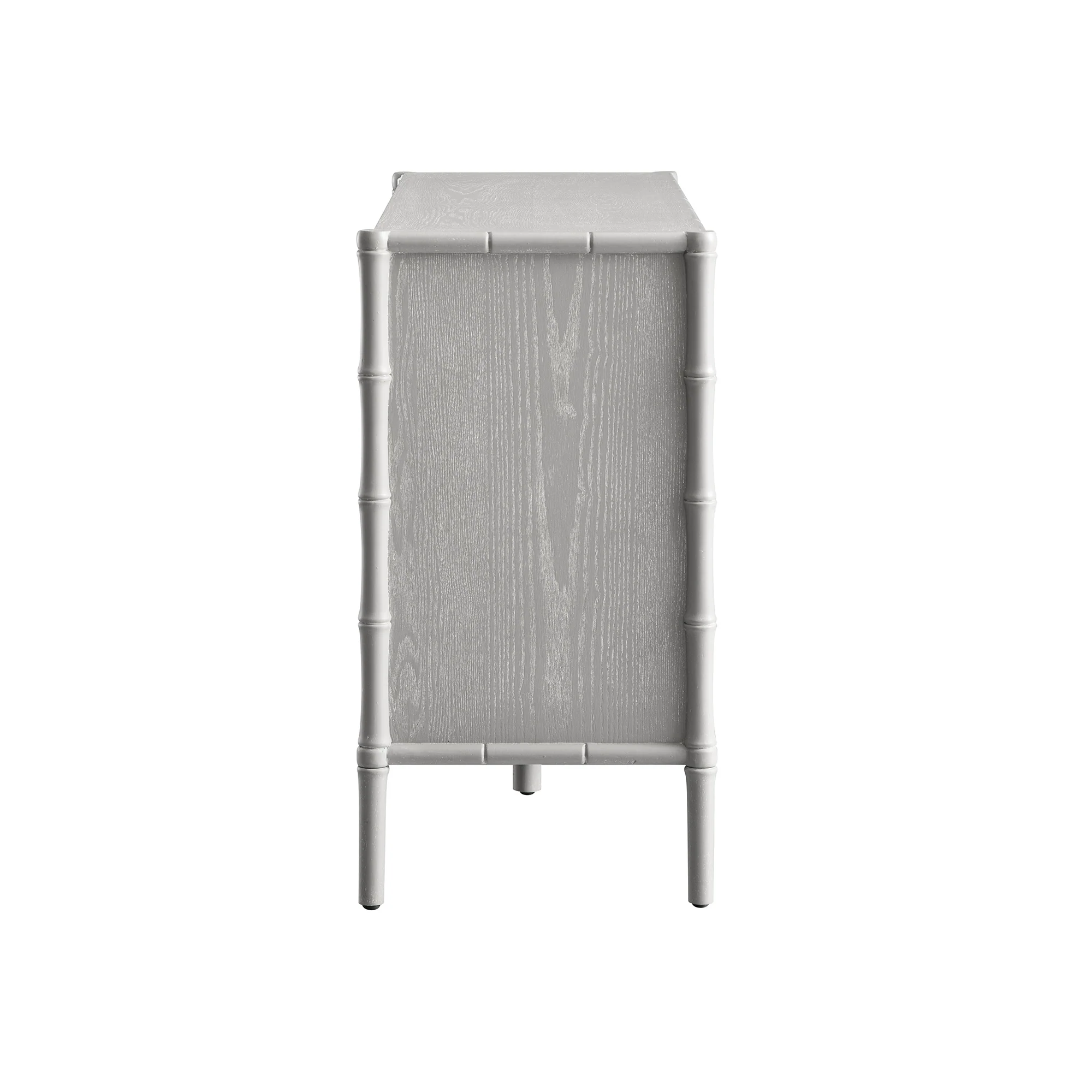 Elstowe Faux Bamboo 6-Drawer Chest, Warm Grey - Image 5