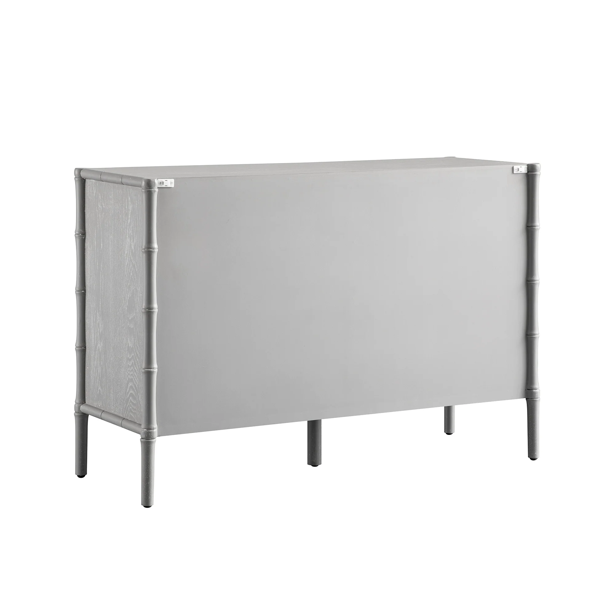 Elstowe Faux Bamboo 6-Drawer Chest, Warm Grey - Image 6