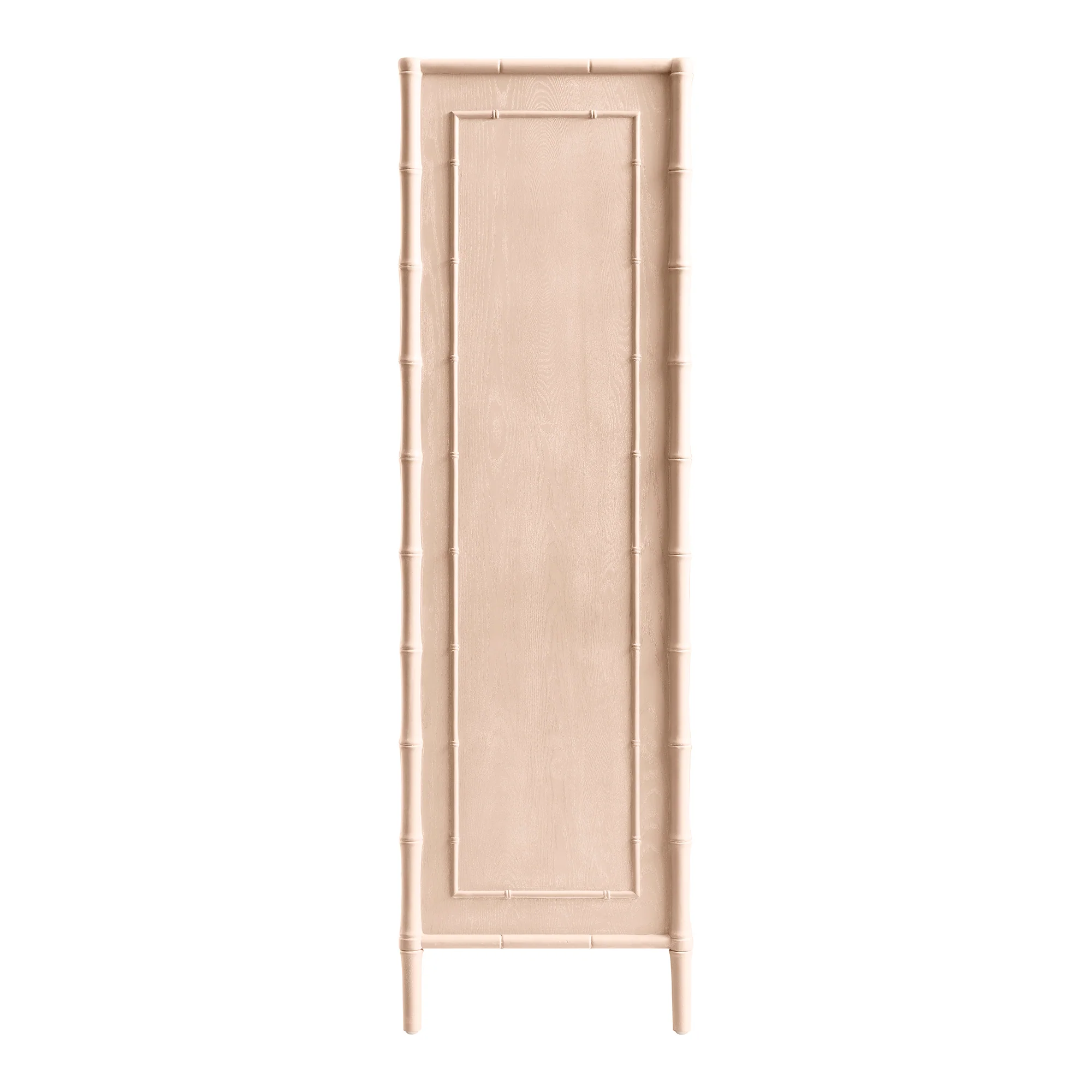 Elstowe Faux Bamboo Double Wardrobe, Nude Pink - Image 13