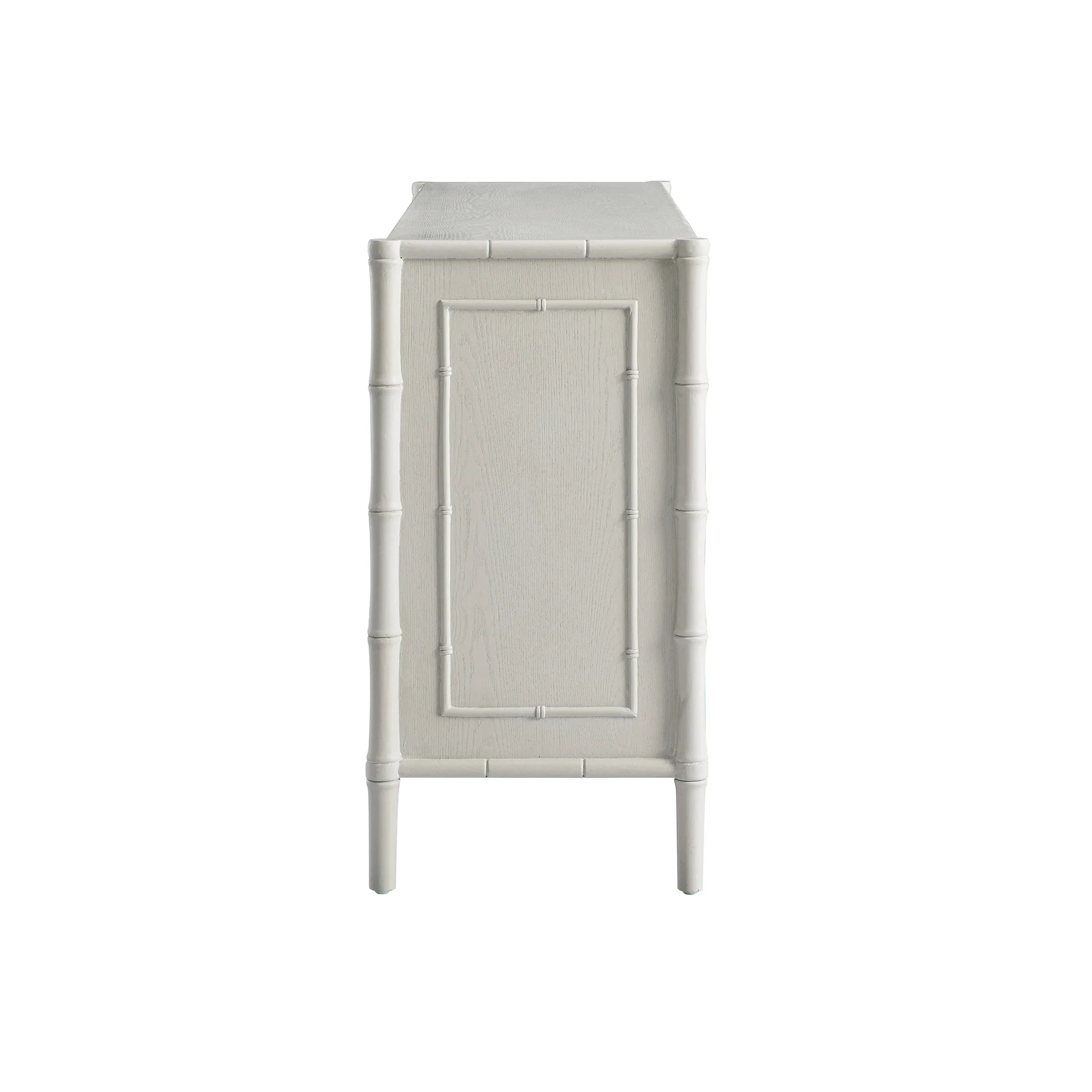 Elstowe Faux Bamboo Large Sideboard, Shaded White - Image 13
