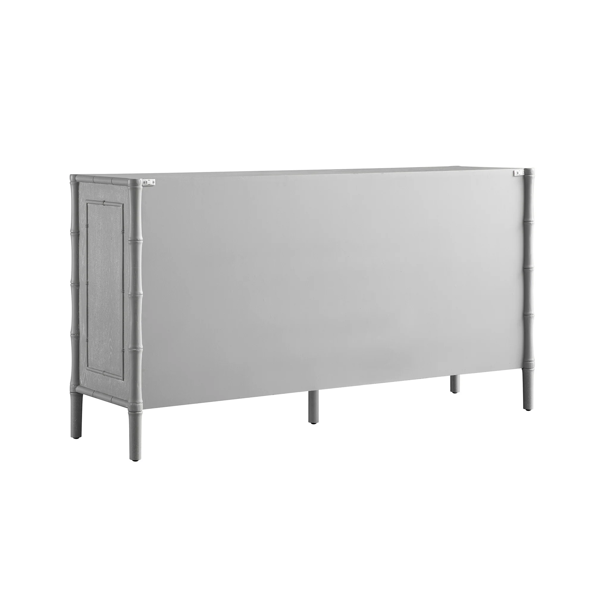 Elstowe Faux Bamboo Large Sideboard, Warm Grey - Image 14