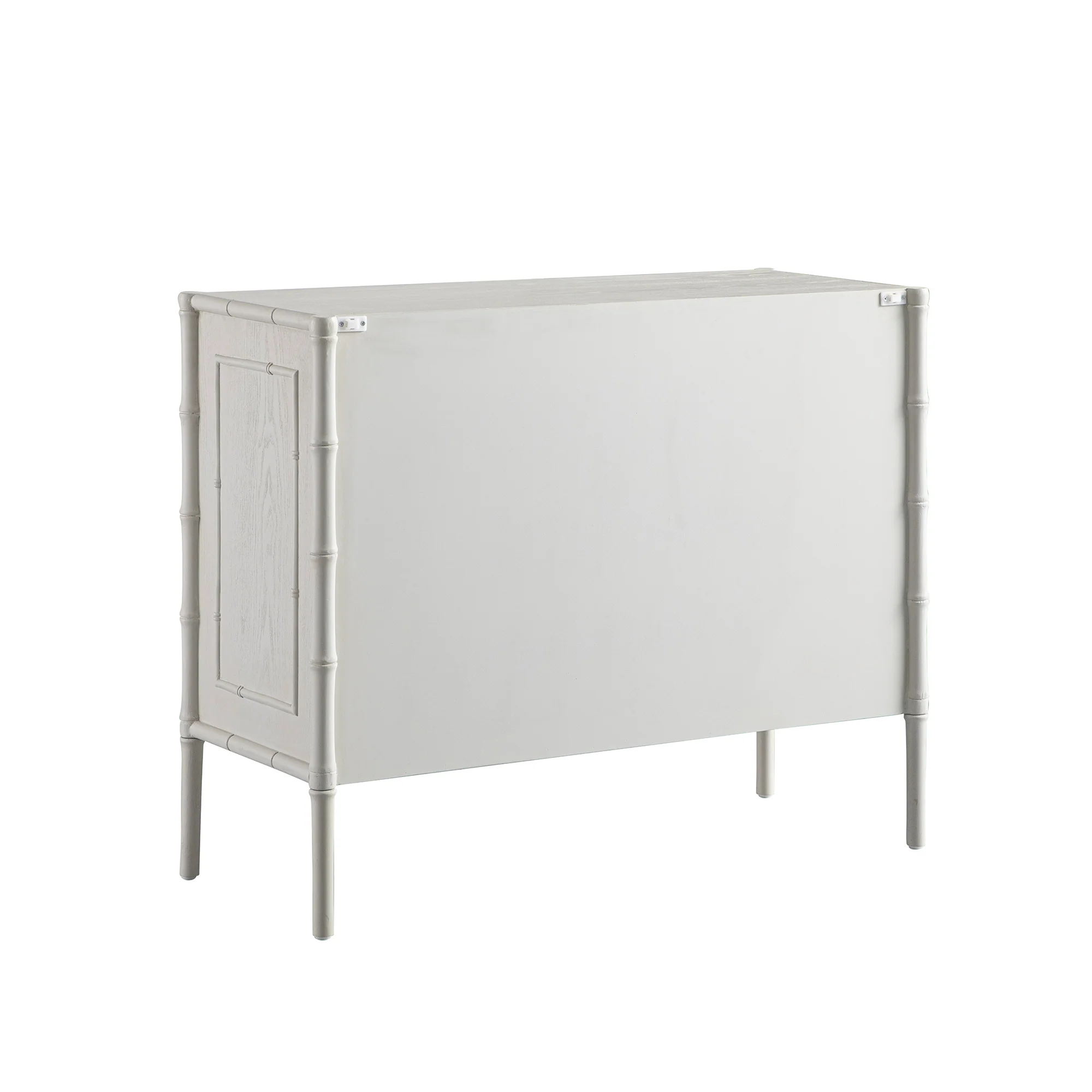 Elstowe Faux Bamboo Small Sideboard, Shaded White - Image 13