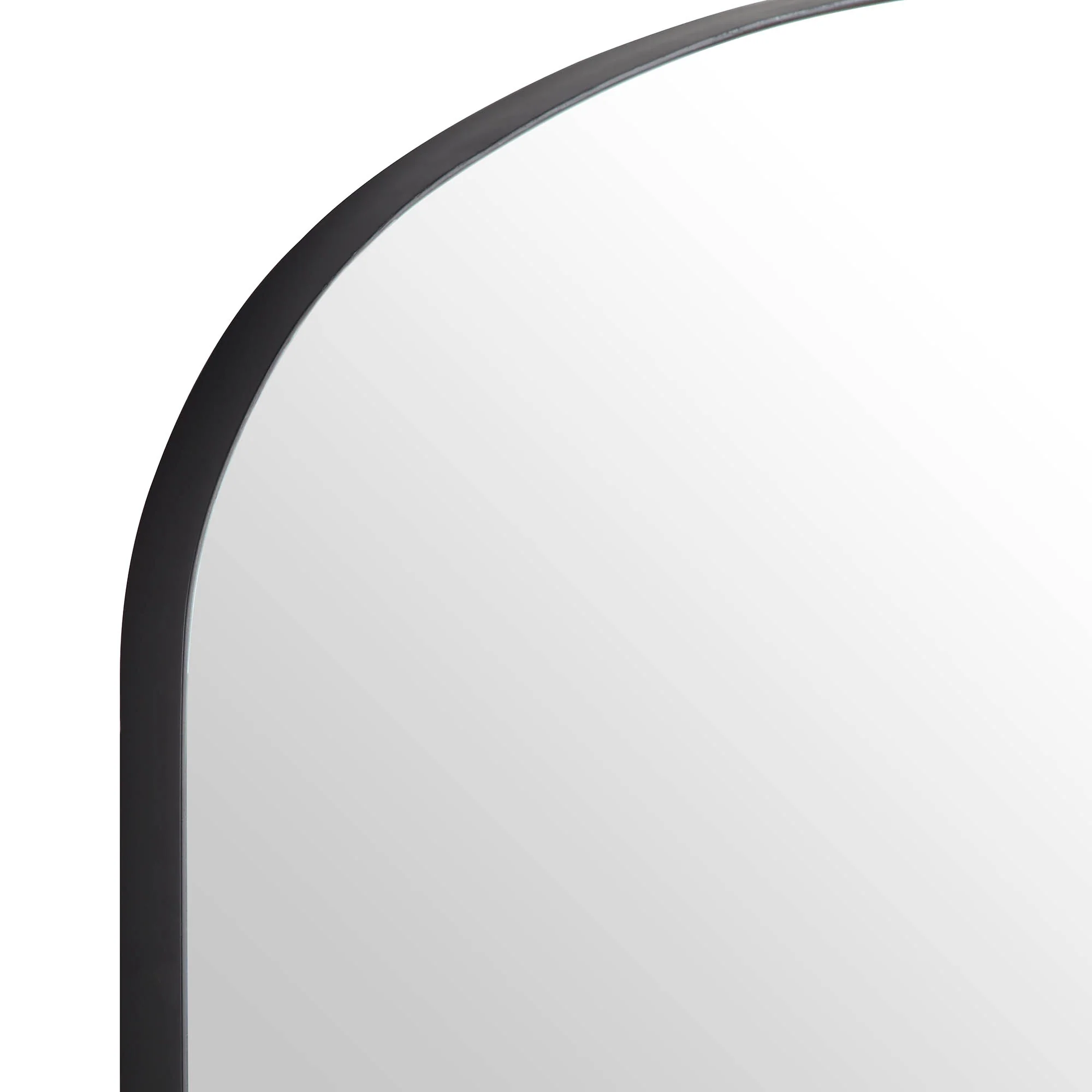 Emmy Black Arch Metal Frame Overmantle Mirror 90 x 120 cm - Image 6