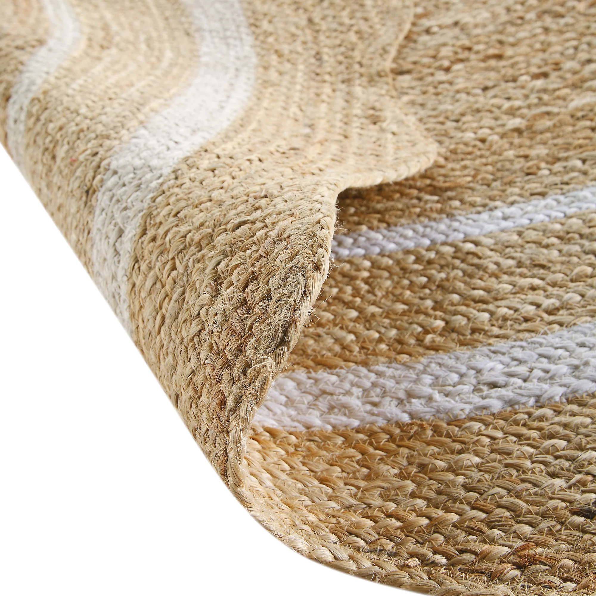 Evie Hand Braided Jute Scallop Round Rug - Image 8