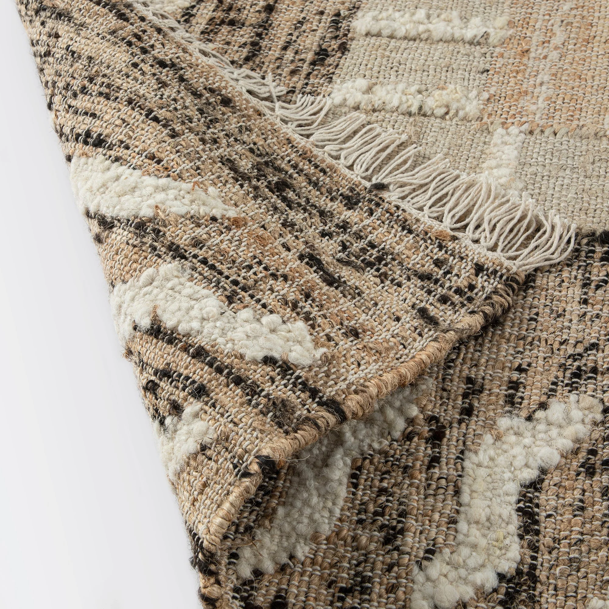 Ezri Border Natural Handwoven Wool & Jute Rug - Image 10