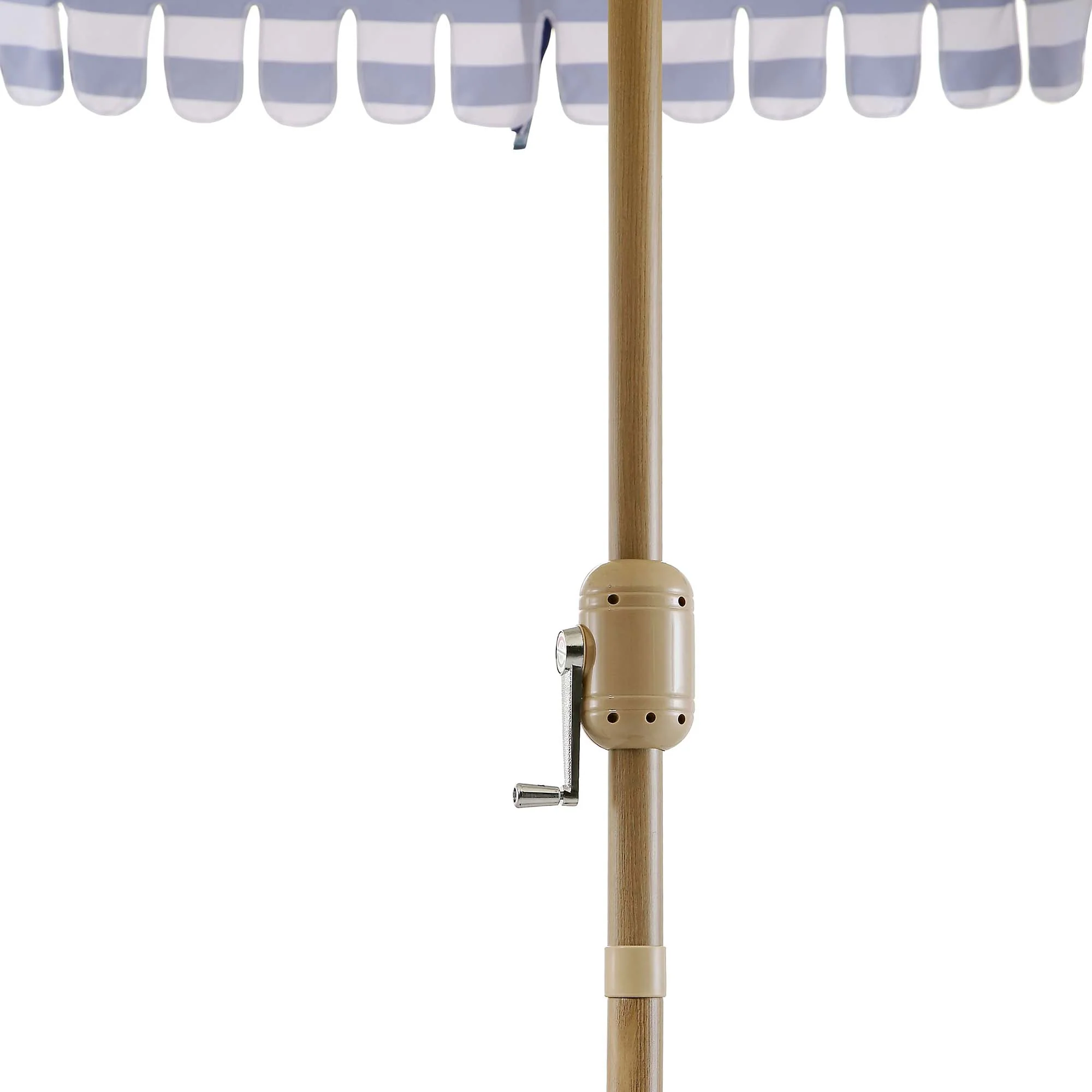 Fabienne Blue and White Striped 3M Double Top Crank and Tilt Parasol - Image 12